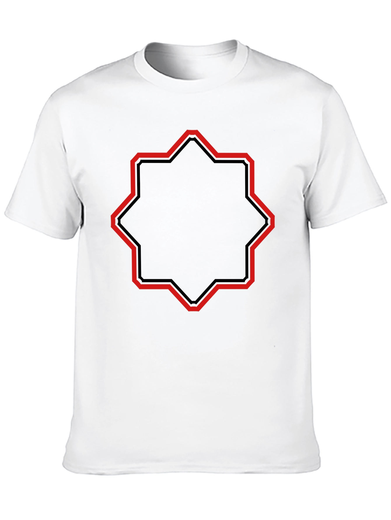 Geometric Star Graphic Tee - Modern Style