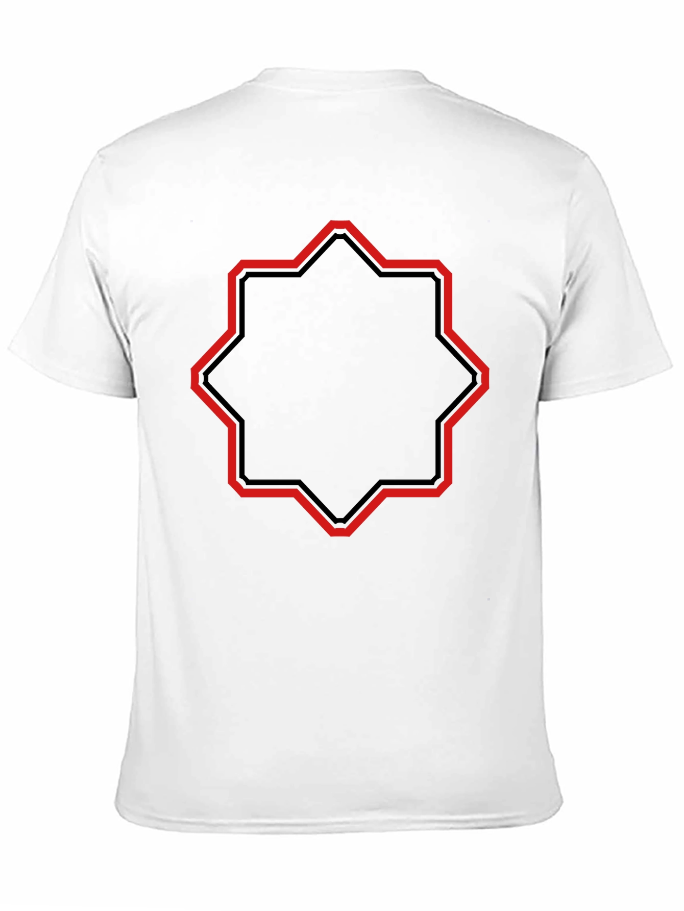 Geometric Star Graphic Tee - Modern Style