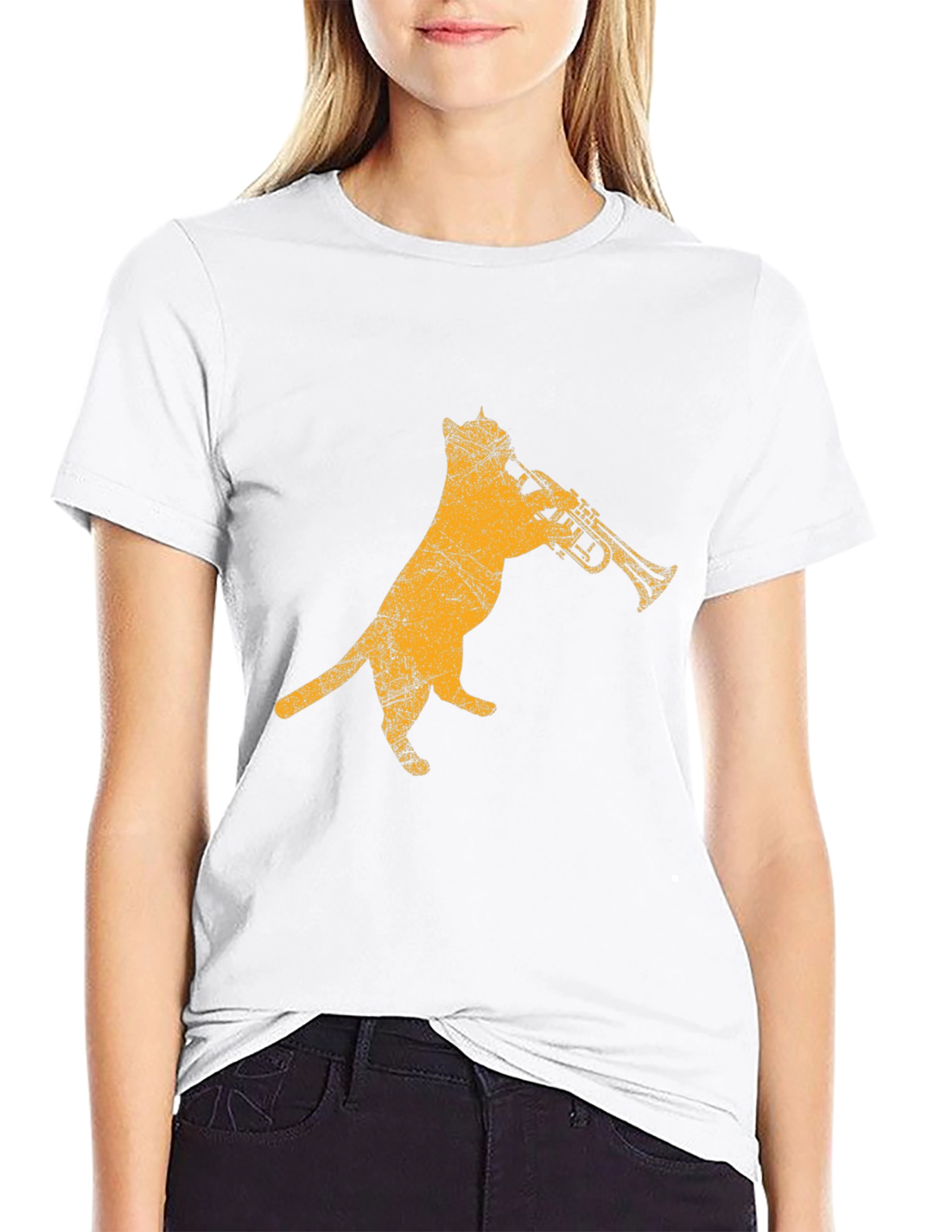 Cool Cat Trumpet Player T-Shirt