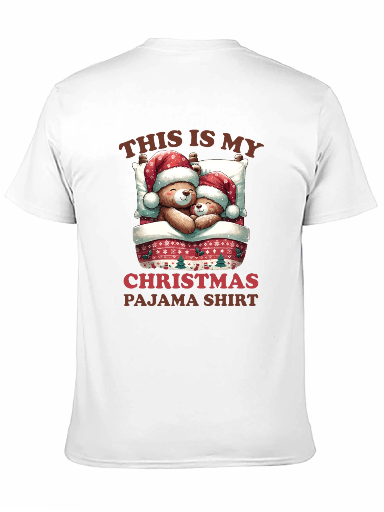 Christmas Pajama Shirt - Teddy Bear Holiday Apparel