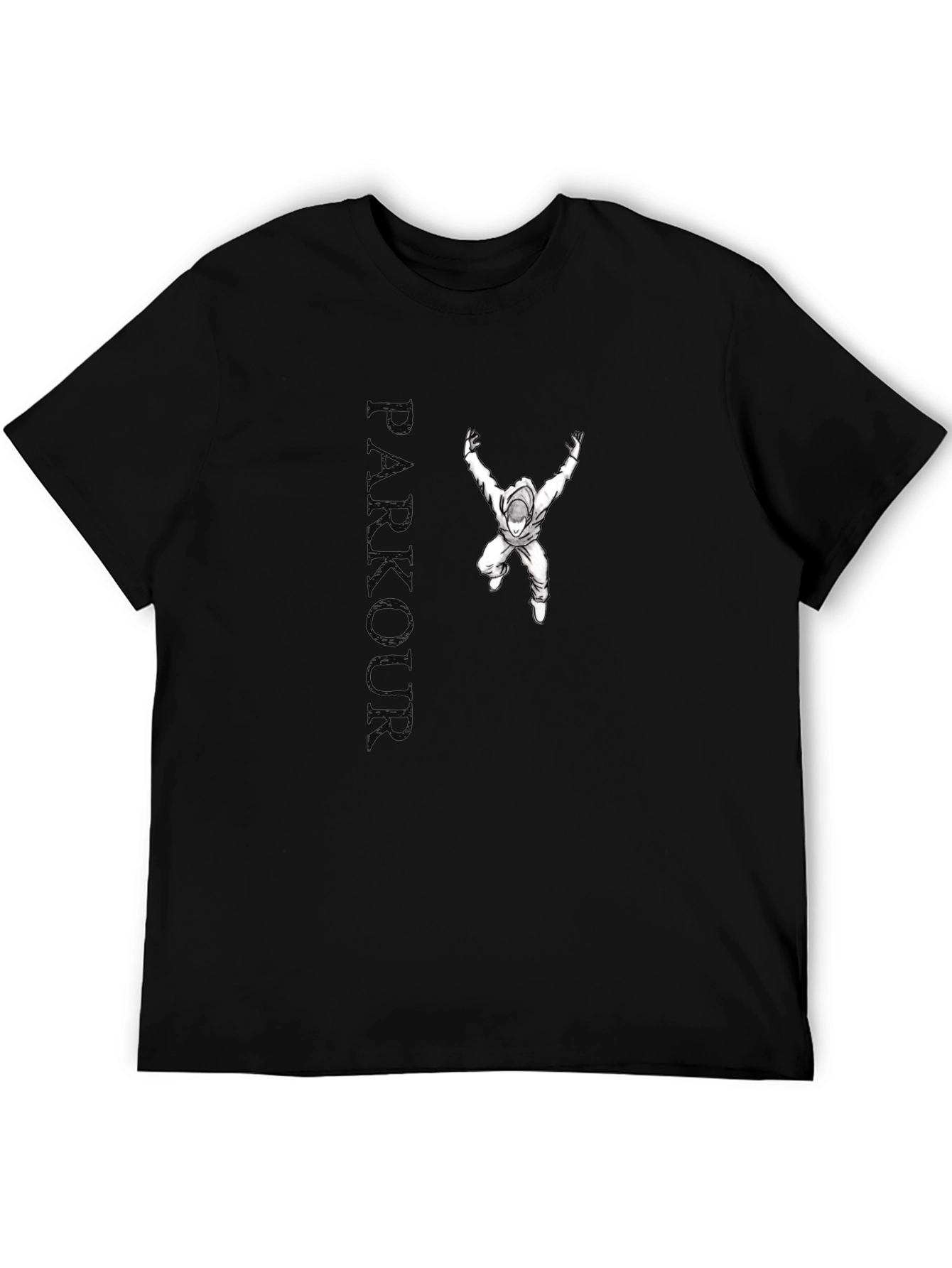 Parkour Graphic Black T-Shirt