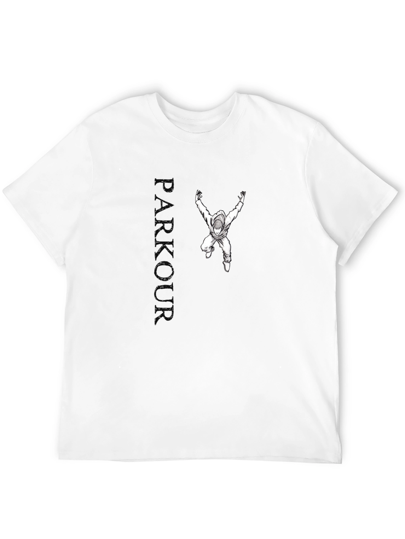 Parkour Graphic Black T-Shirt