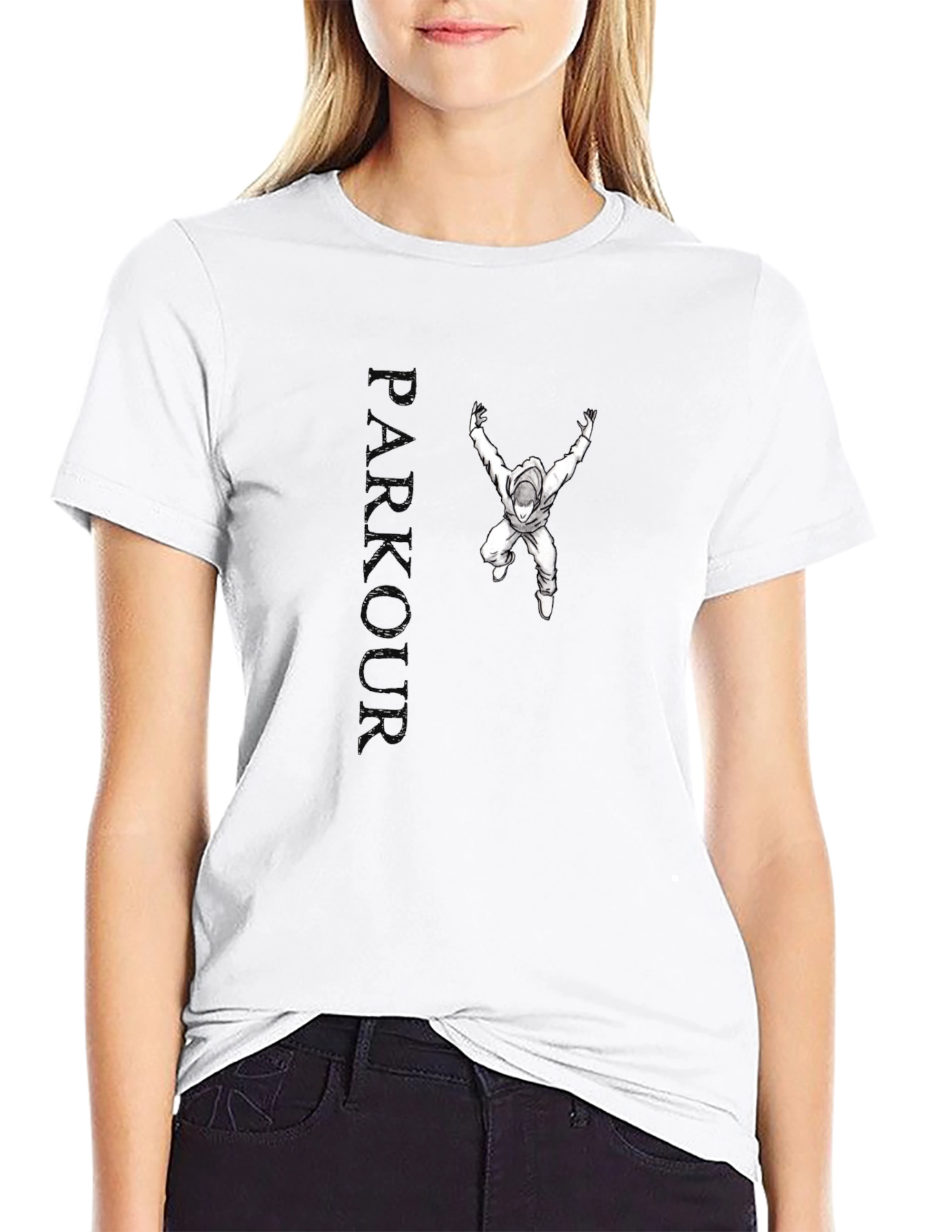 Parkour Graphic Black T-Shirt