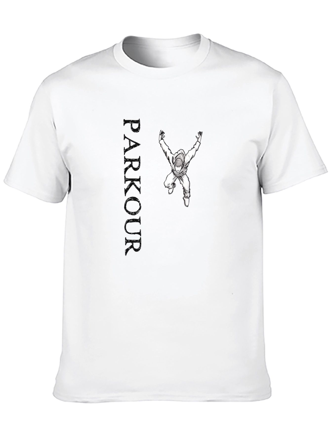 Parkour Graphic Black T-Shirt
