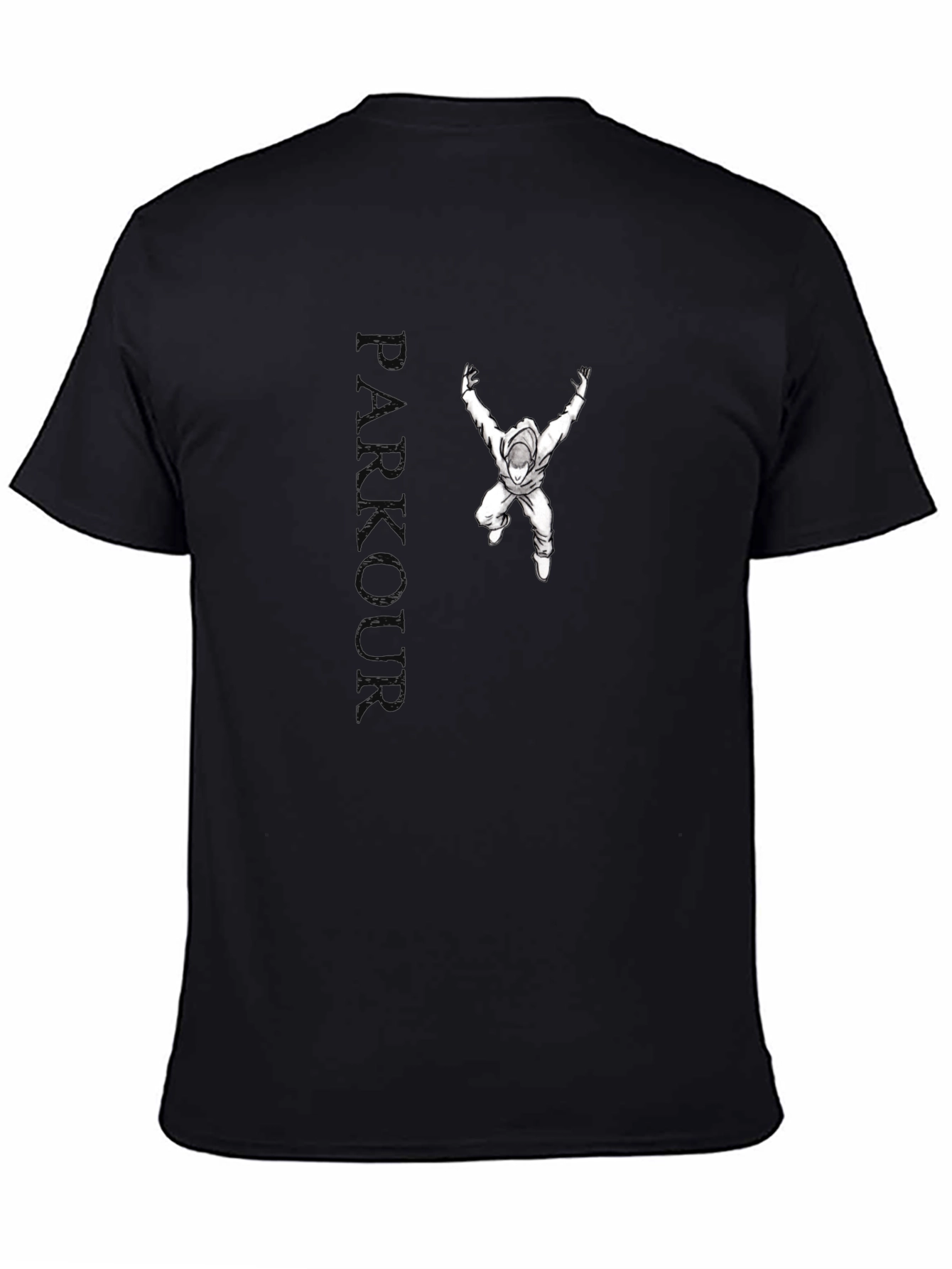 Parkour Graphic Black T-Shirt