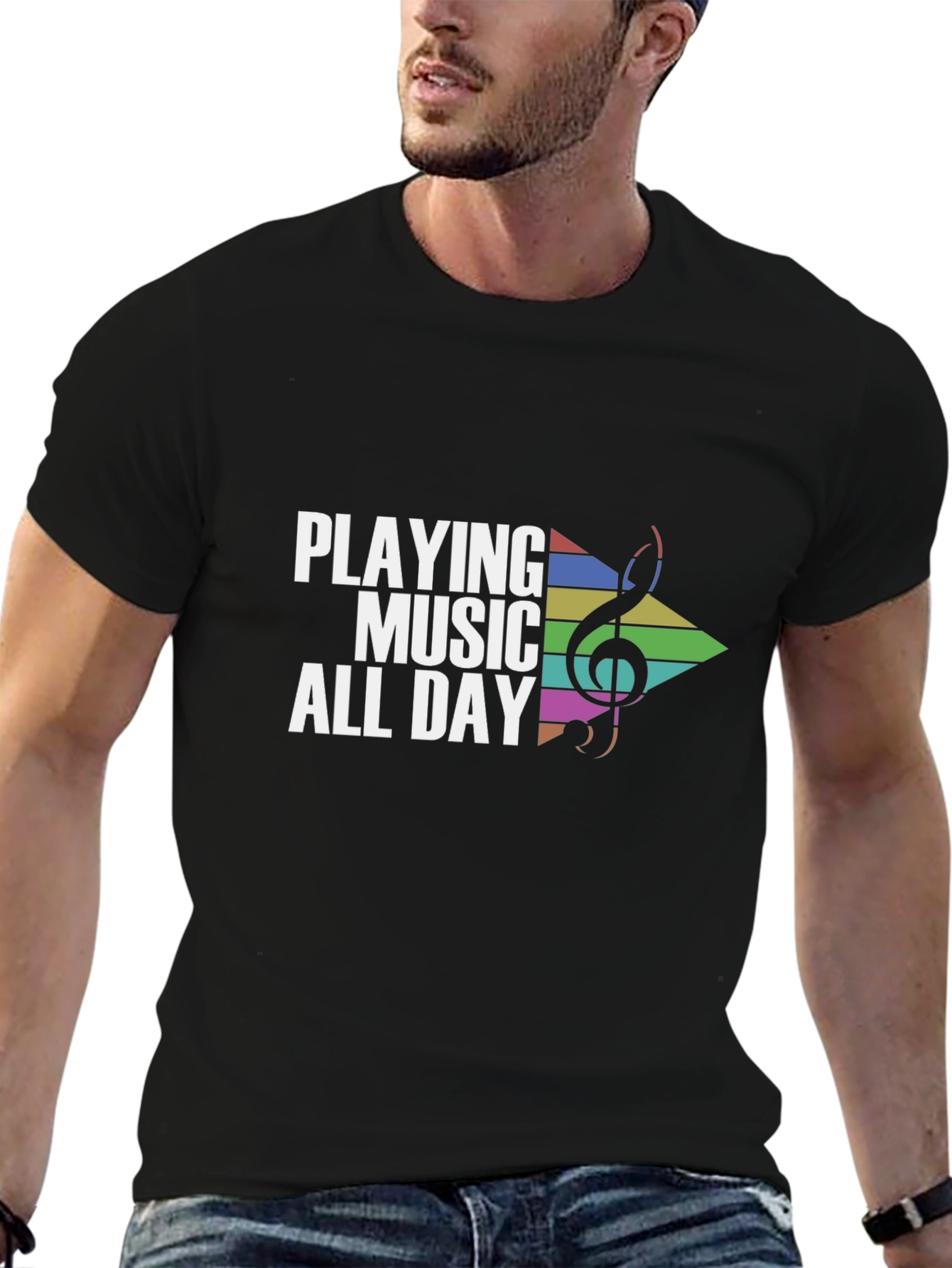 Playing Music All Day Graphic Tee