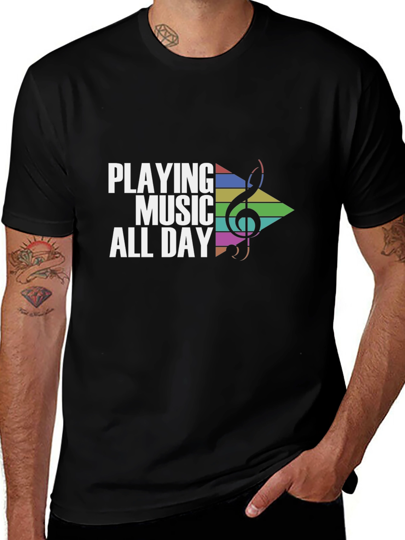 Playing Music All Day Graphic Tee