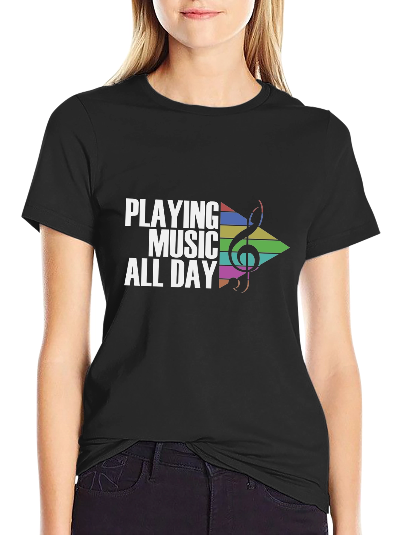 Playing Music All Day Graphic Tee
