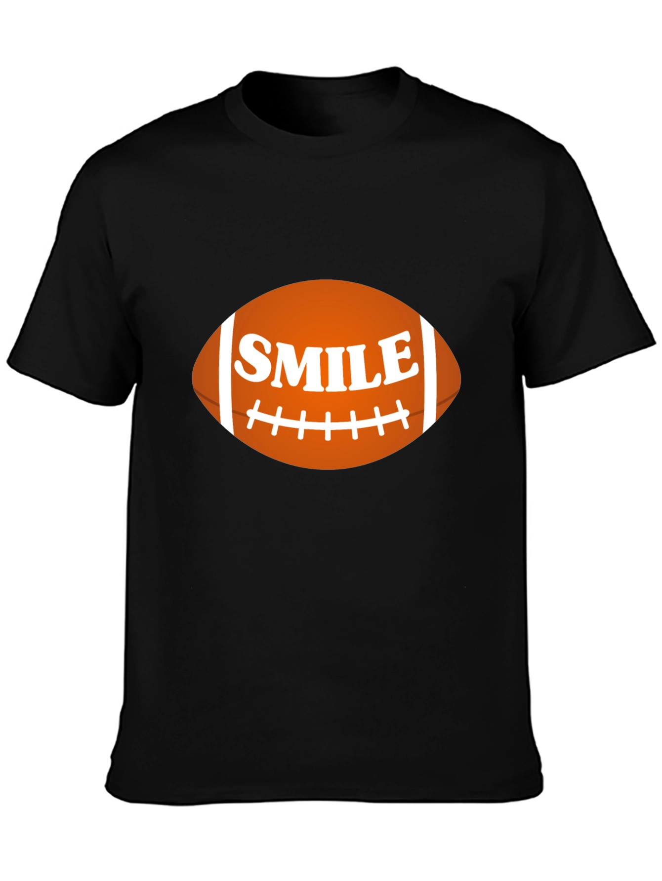Smile Football Graphic T-Shirt