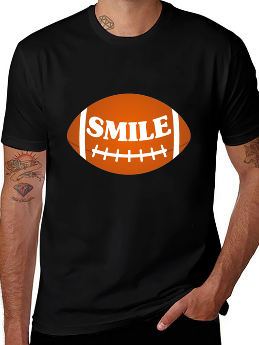 Smile Football Graphic T-Shirt