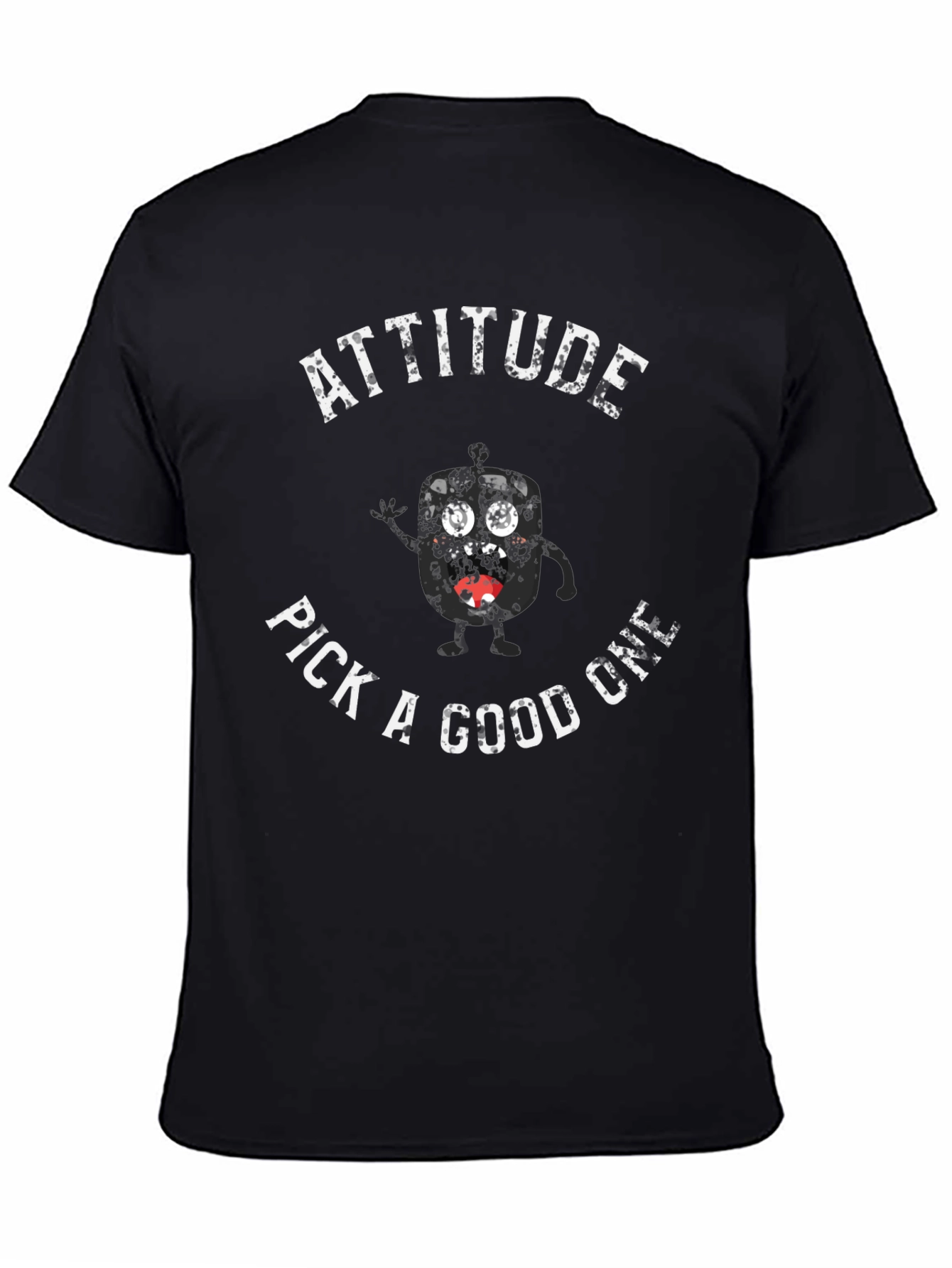 Attitude Pick A Good One Black Graphic Tee