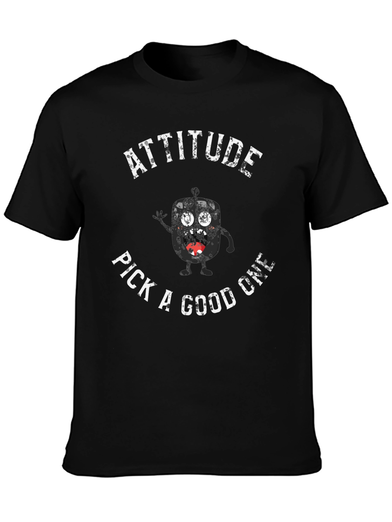 Attitude Pick A Good One Black Graphic Tee