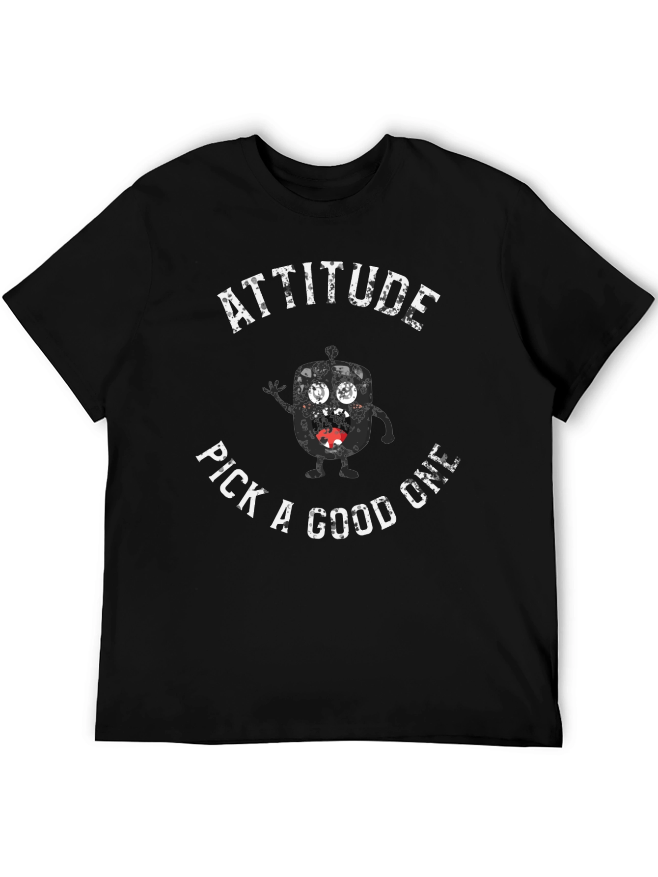 Attitude Pick A Good One Black Graphic Tee