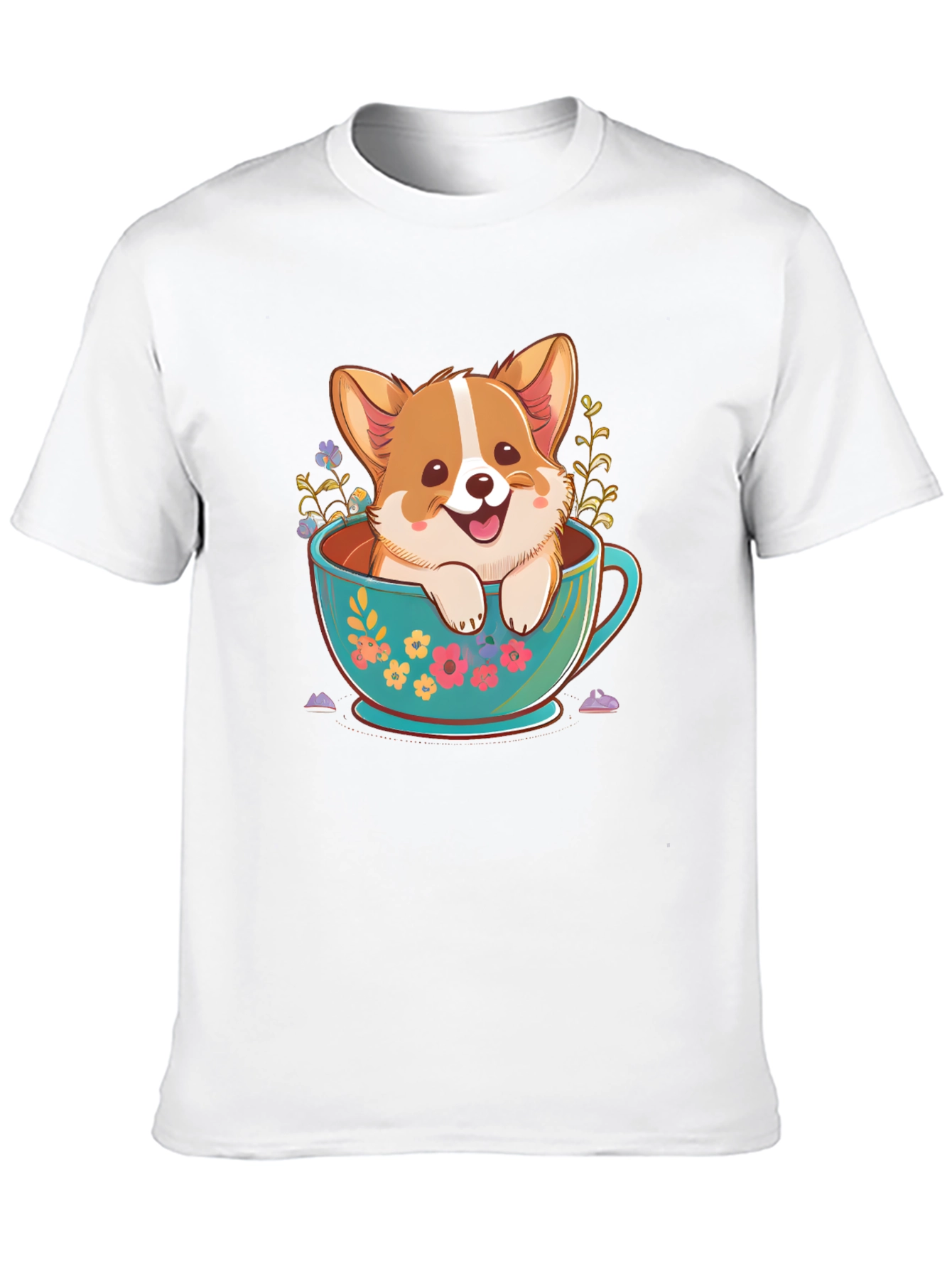Corgi in Teacup Graphic Tee