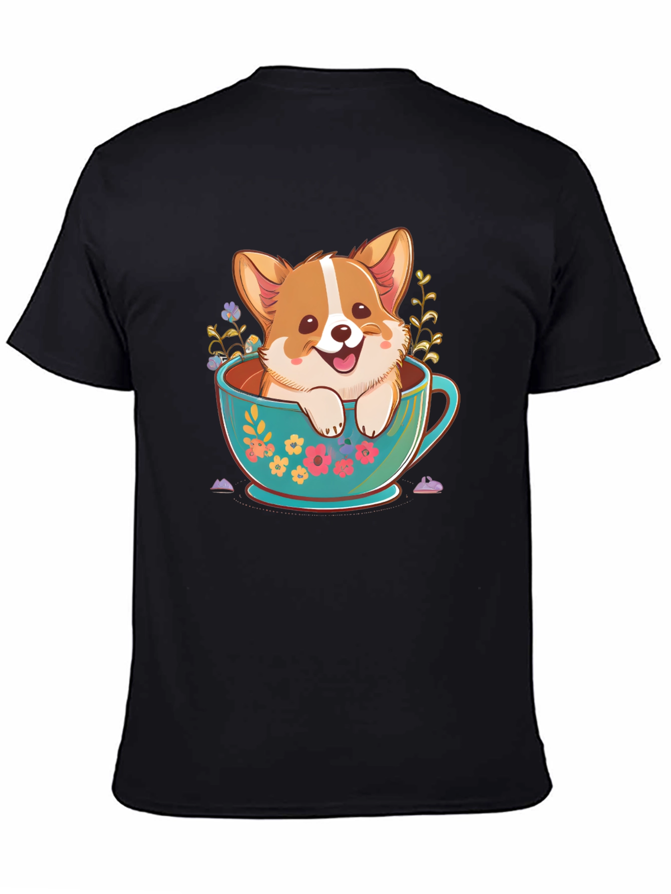 Corgi in Teacup Graphic Tee