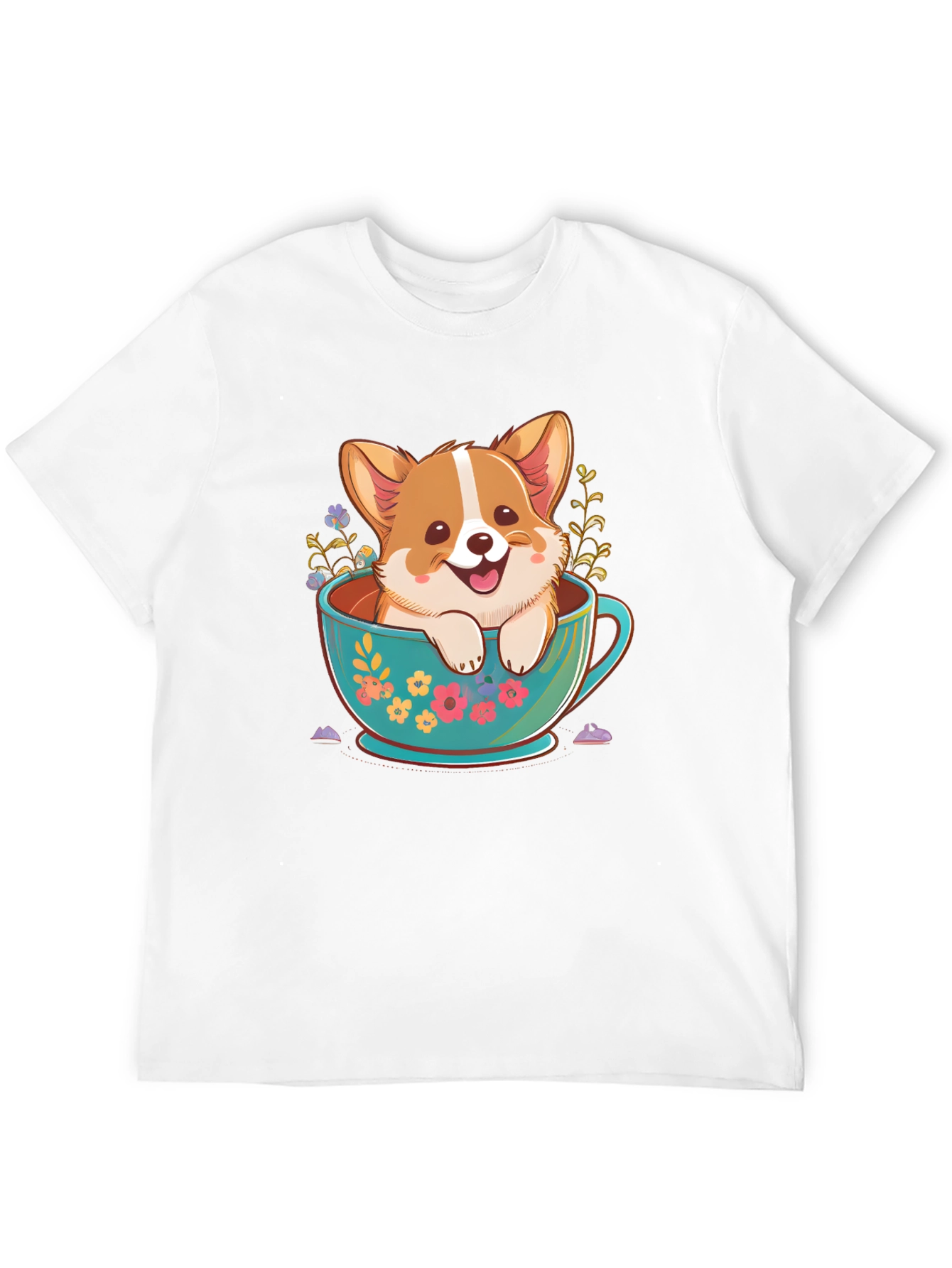 Corgi in Teacup Graphic Tee