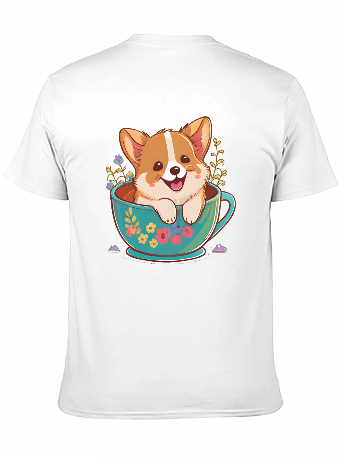 Corgi in Teacup Graphic Tee