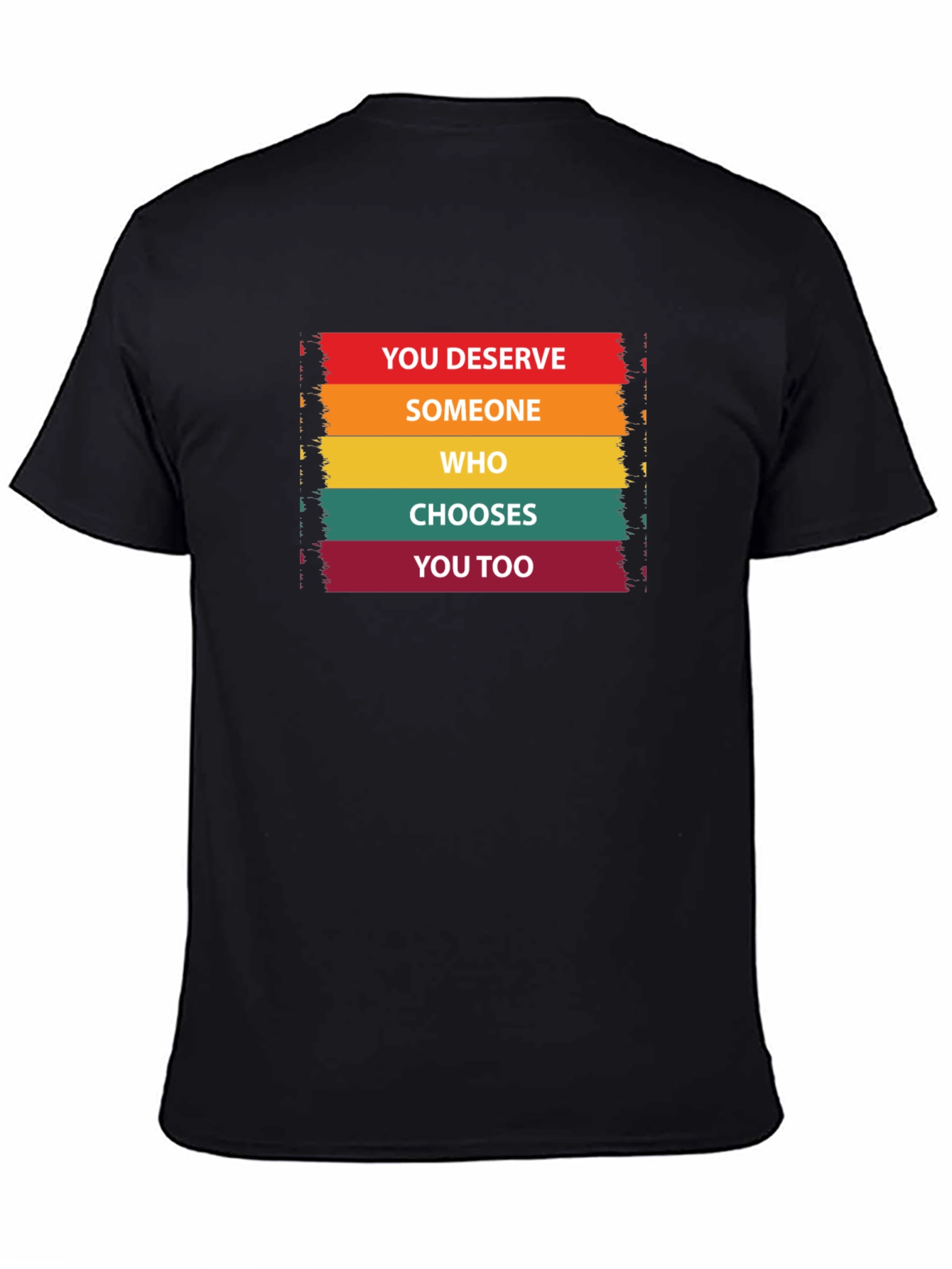 You Deserve Someone Tee - Black Cotton Graphic T-Shirt