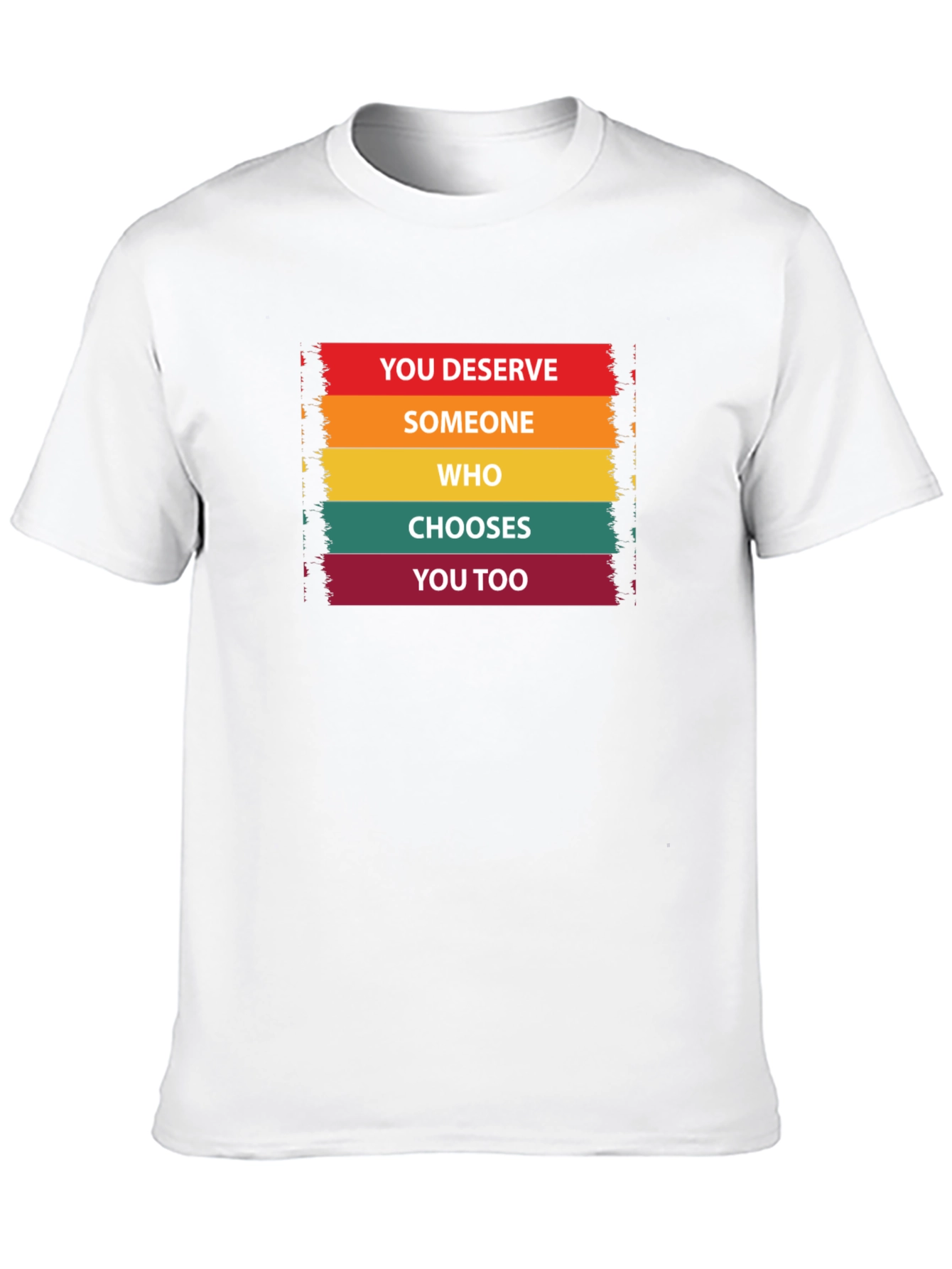 You Deserve Someone Tee - Black Cotton Graphic T-Shirt
