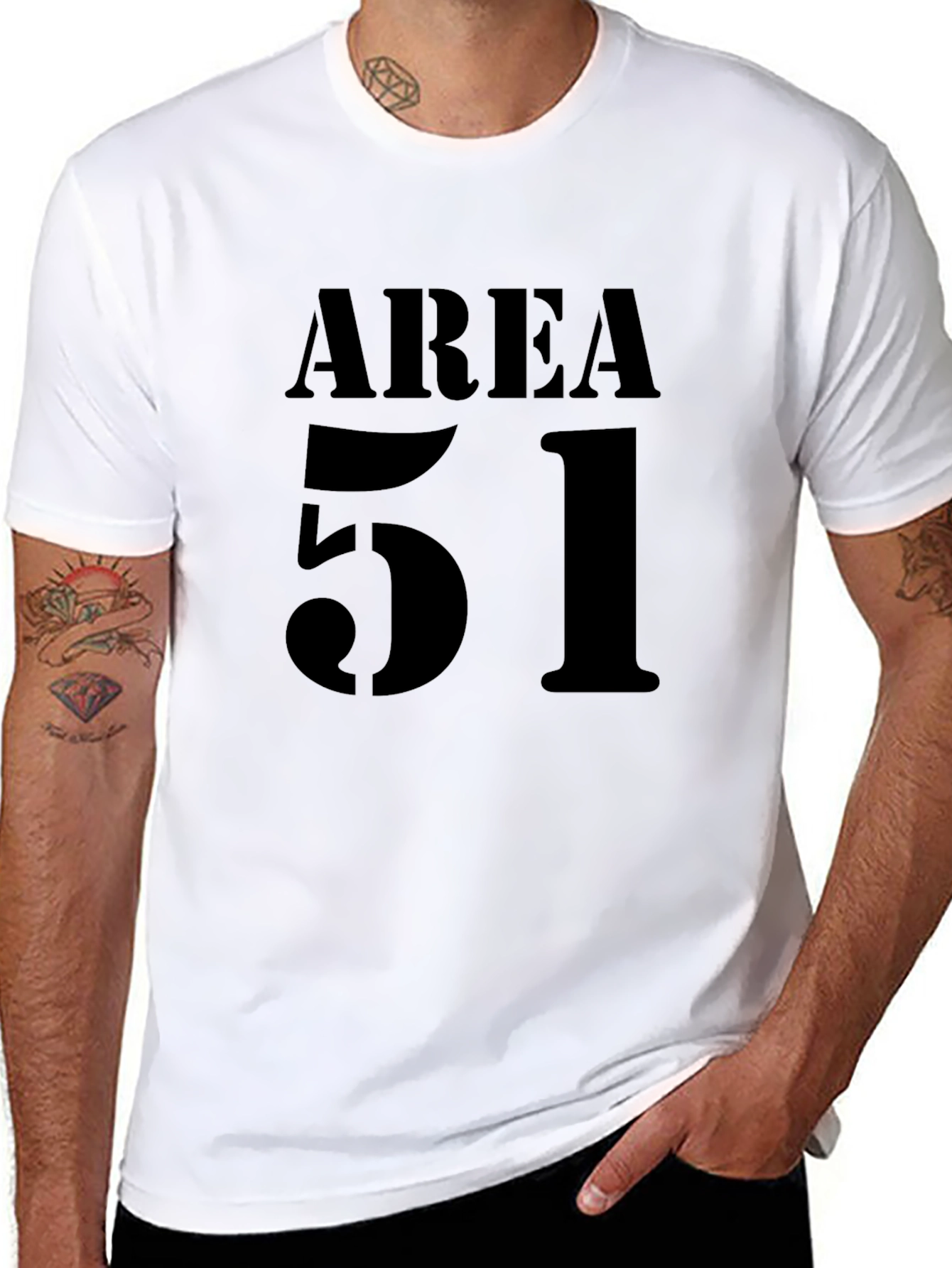 Area 51 Black Graphic Tee