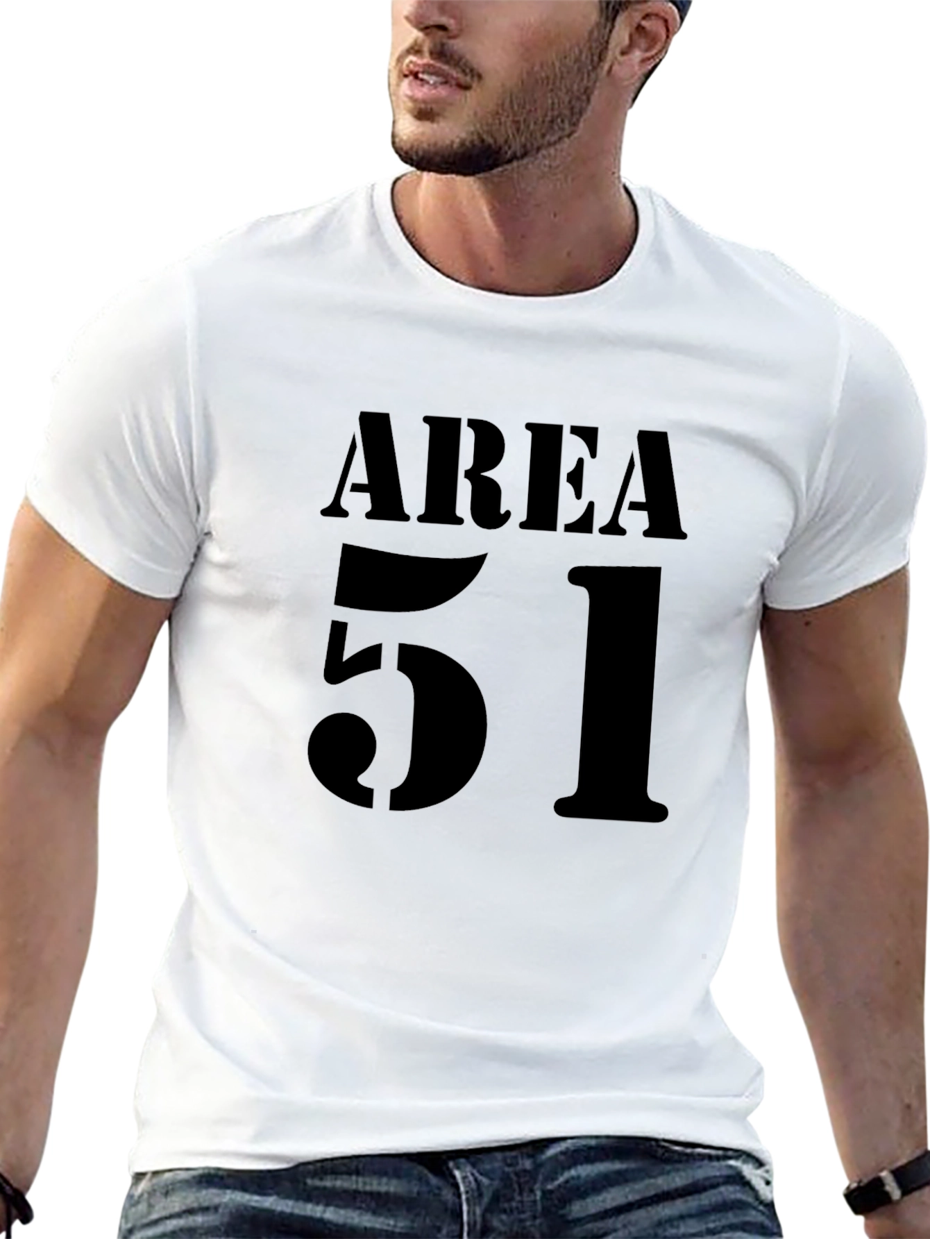 Area 51 Black Graphic Tee