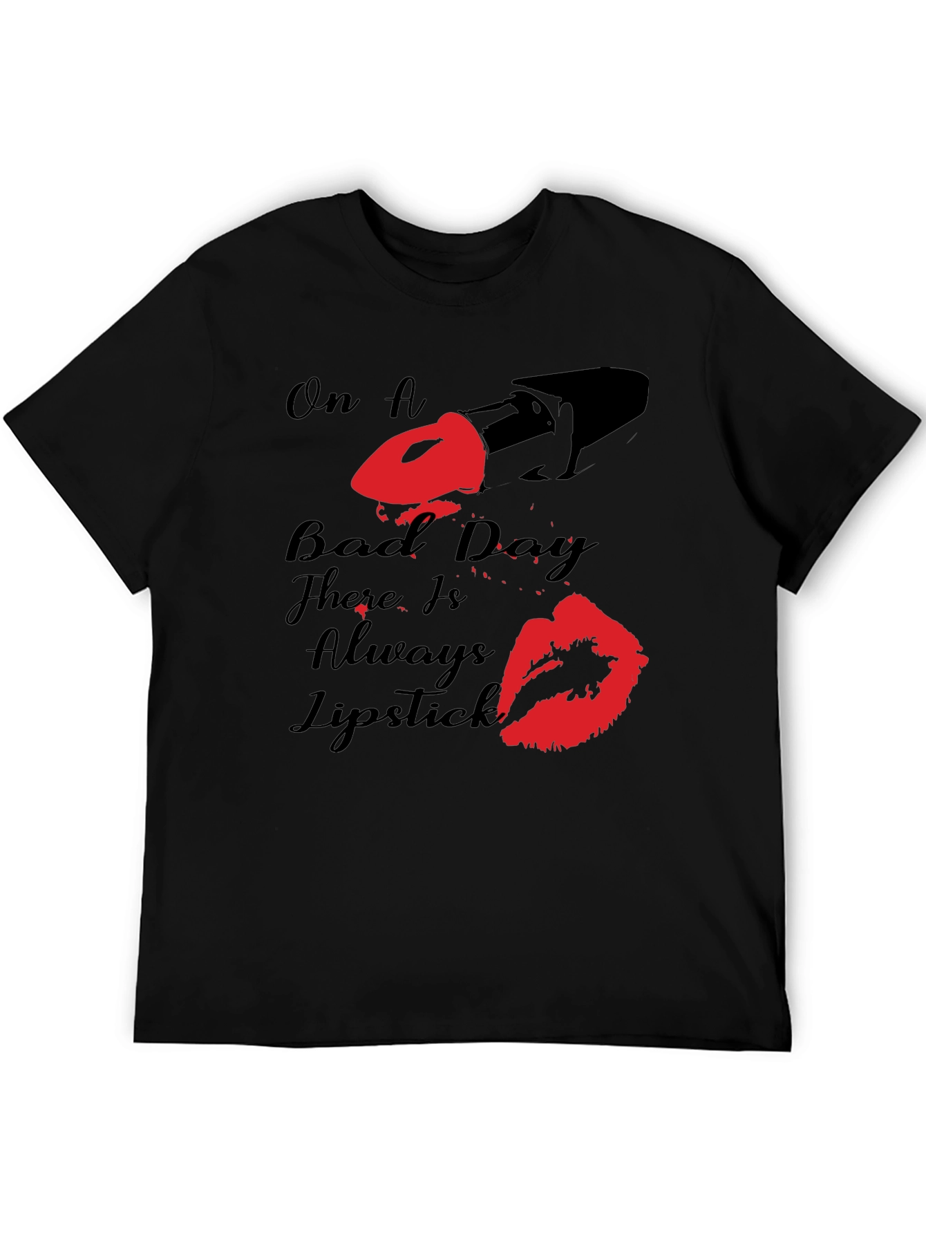 On A Bad Day Lipstick T-Shirt