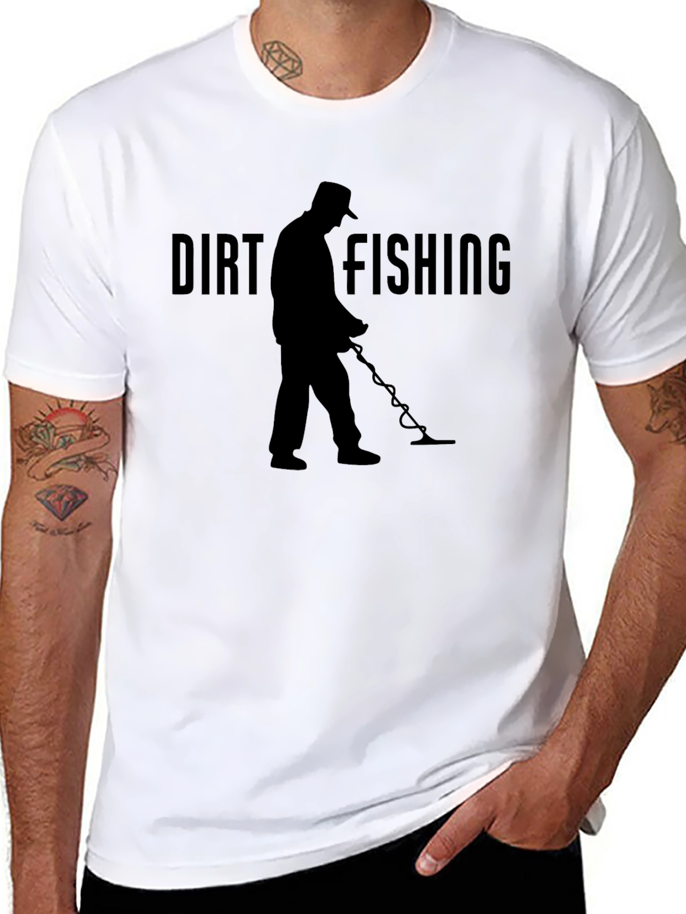 Dirt Fishing T-Shirt: Metal Detecting Enthusiast Tee