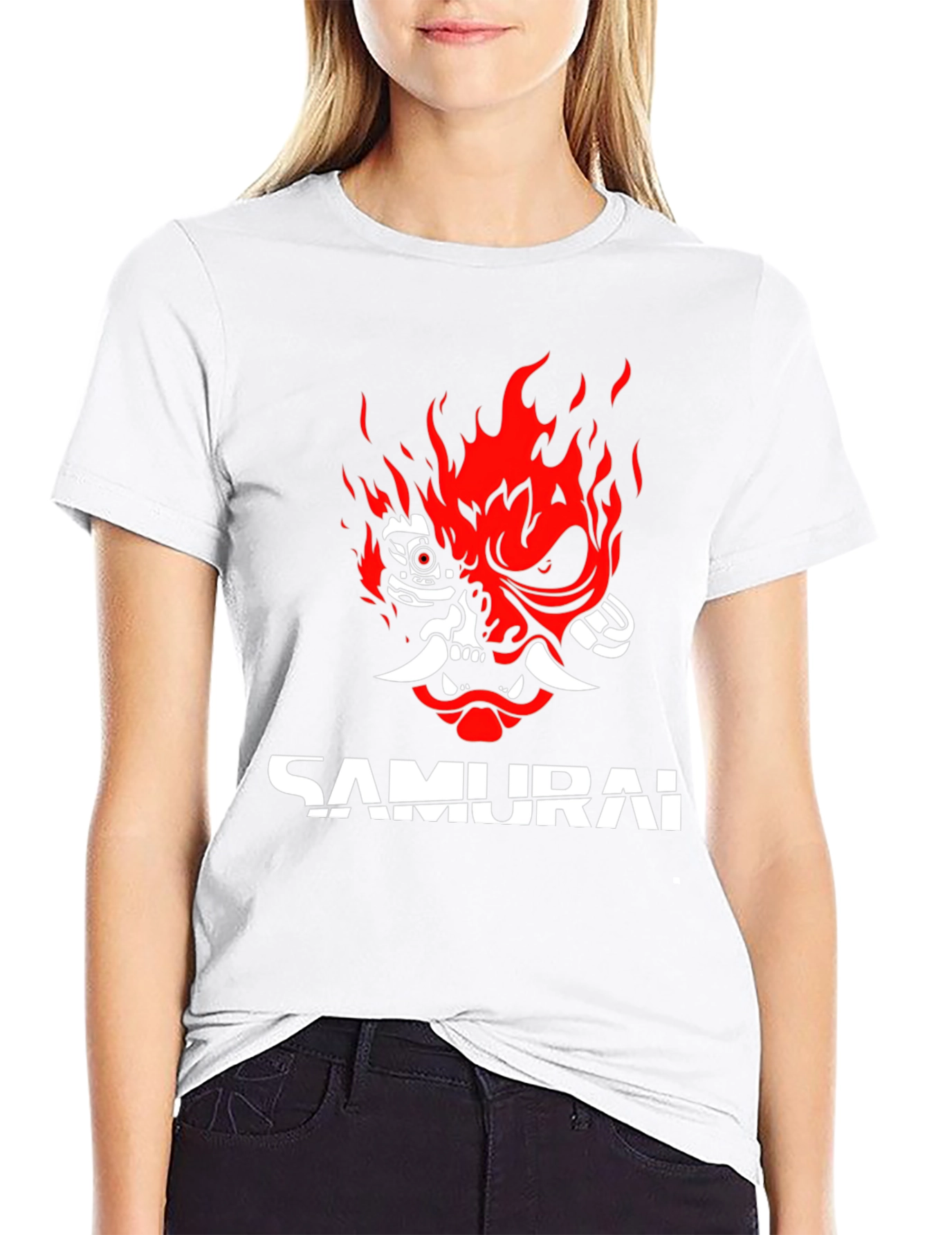 Cyberpunk 2077 Samurai Graphic T-Shirt - Black