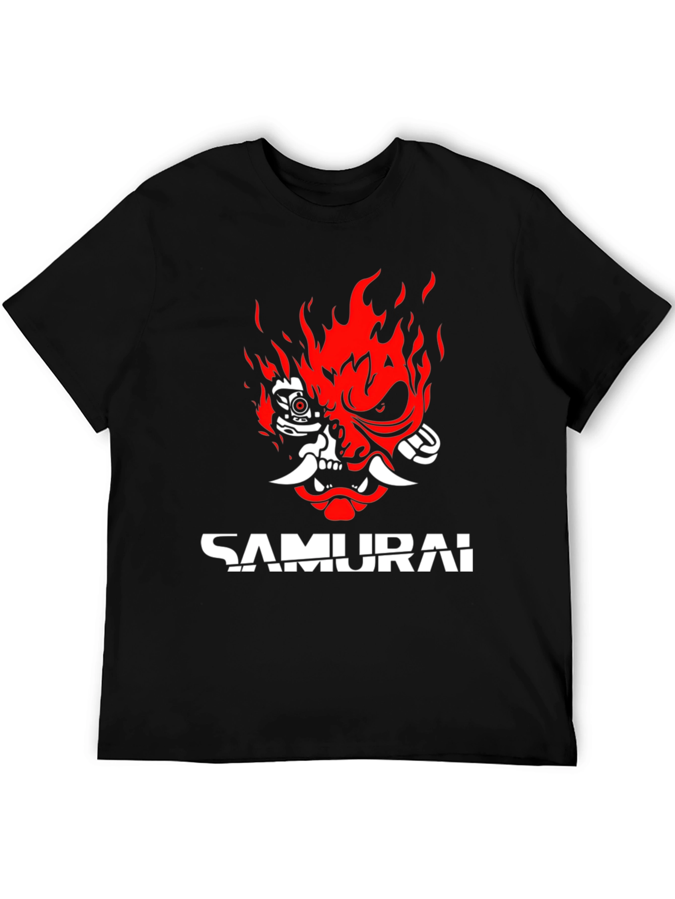 Cyberpunk 2077 Samurai Graphic T-Shirt - Black