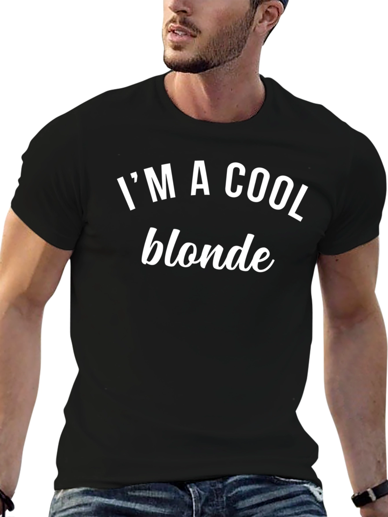 Cool Blonde T-Shirt - Black Cotton Tee