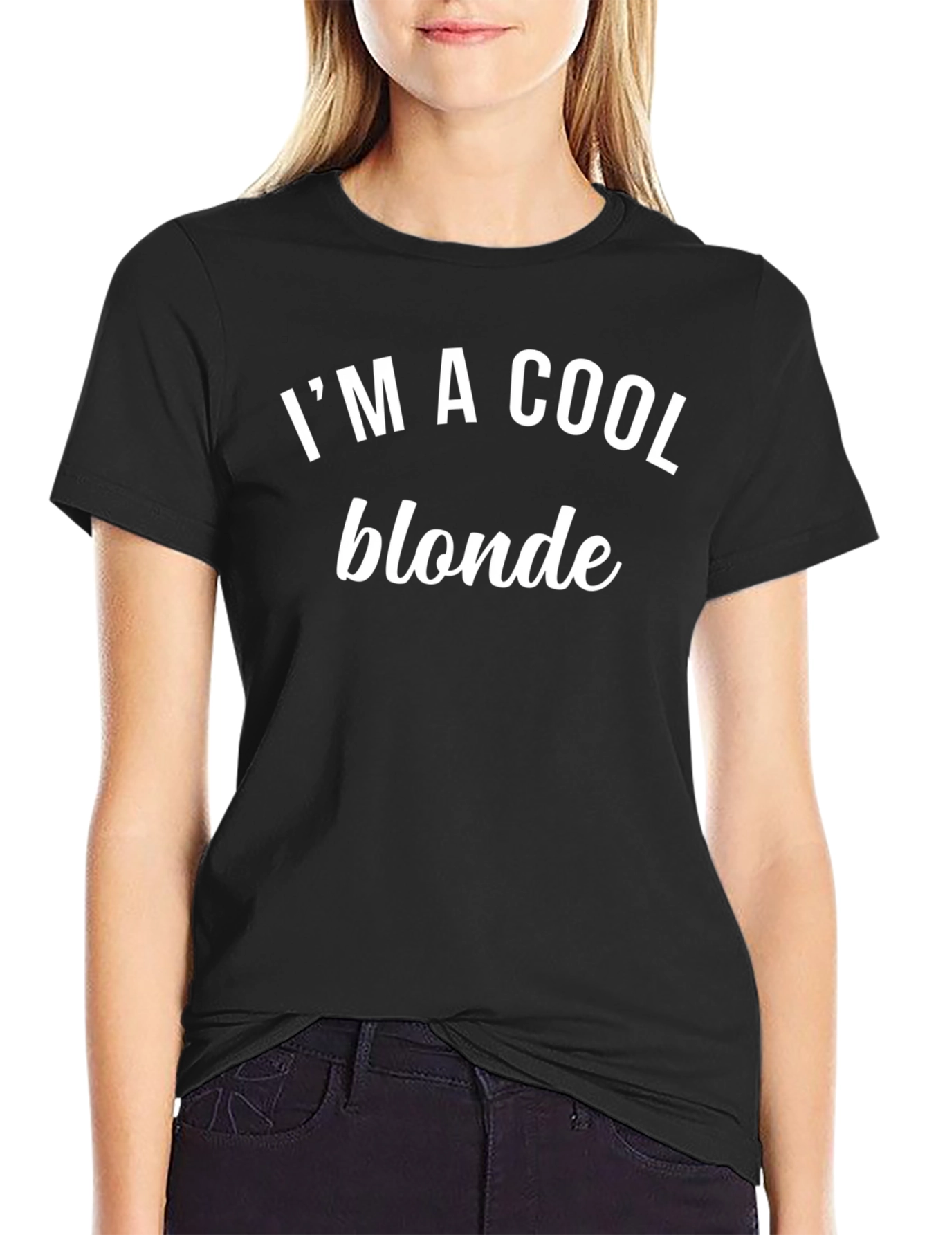 Cool Blonde T-Shirt - Black Cotton Tee