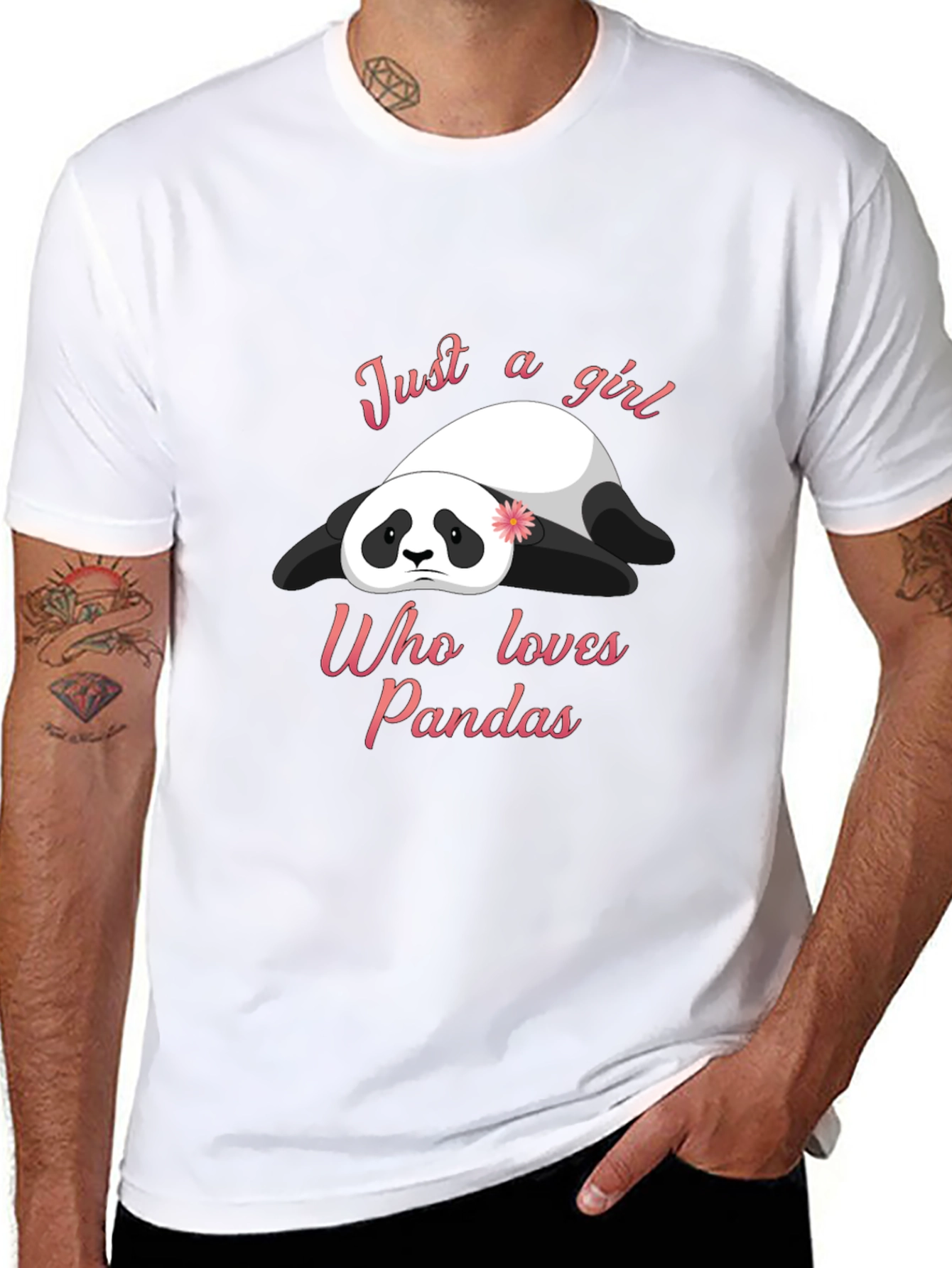 Panda Lover T-Shirt - Cute Girls Panda Graphic Tee