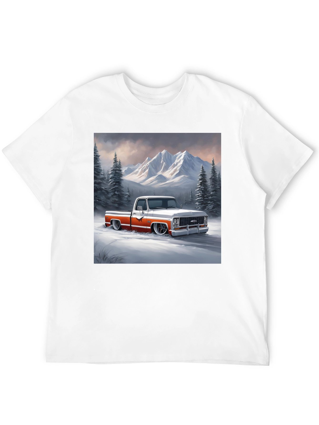 Classic Truck Graphic Tee - Mountain Scene