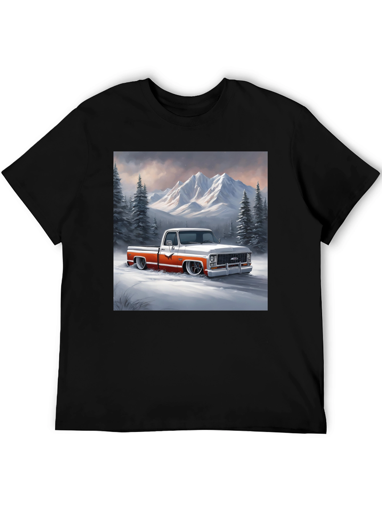 Classic Truck Graphic Tee - Mountain Scene