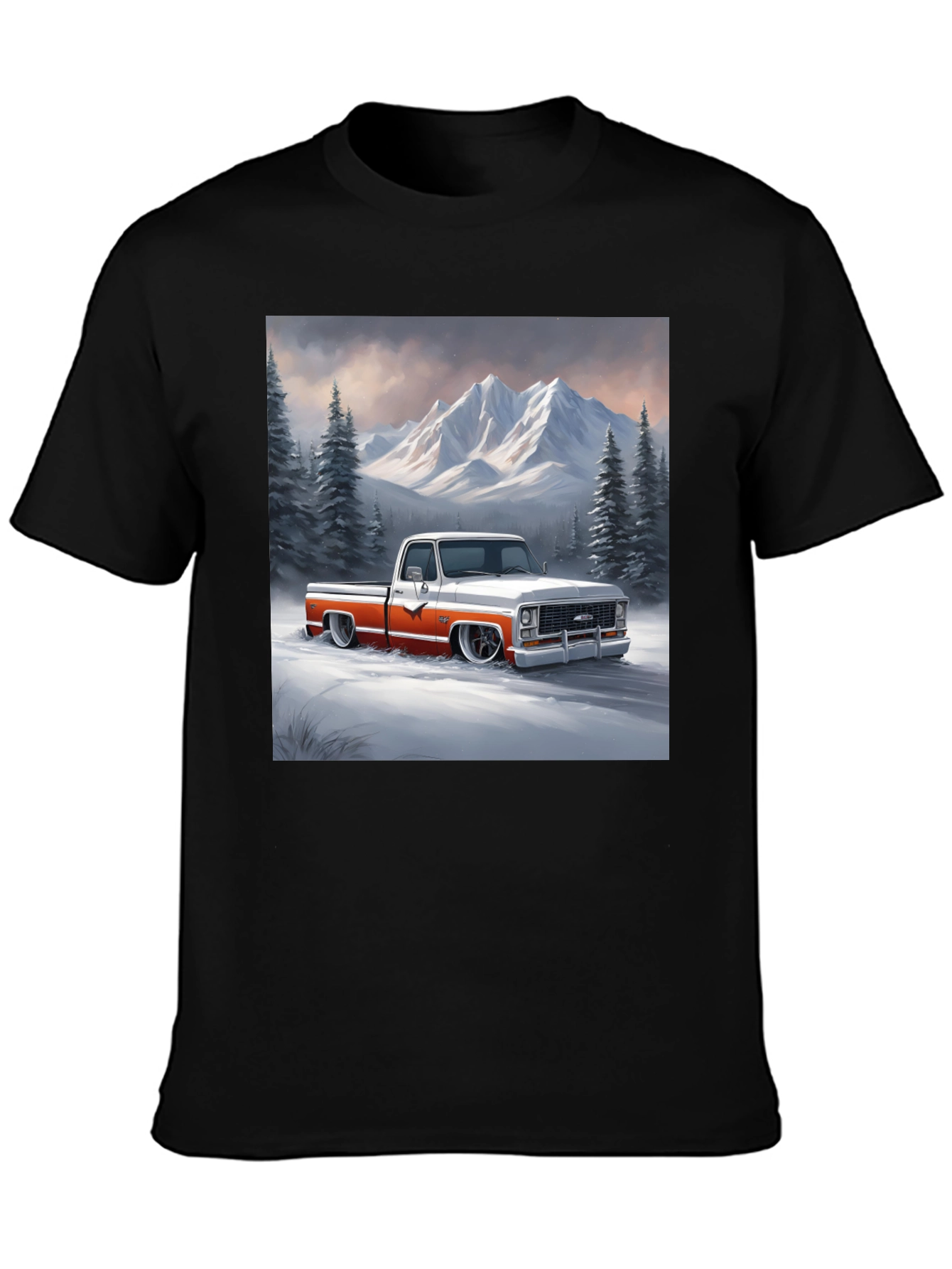 Classic Truck Graphic Tee - Mountain Scene