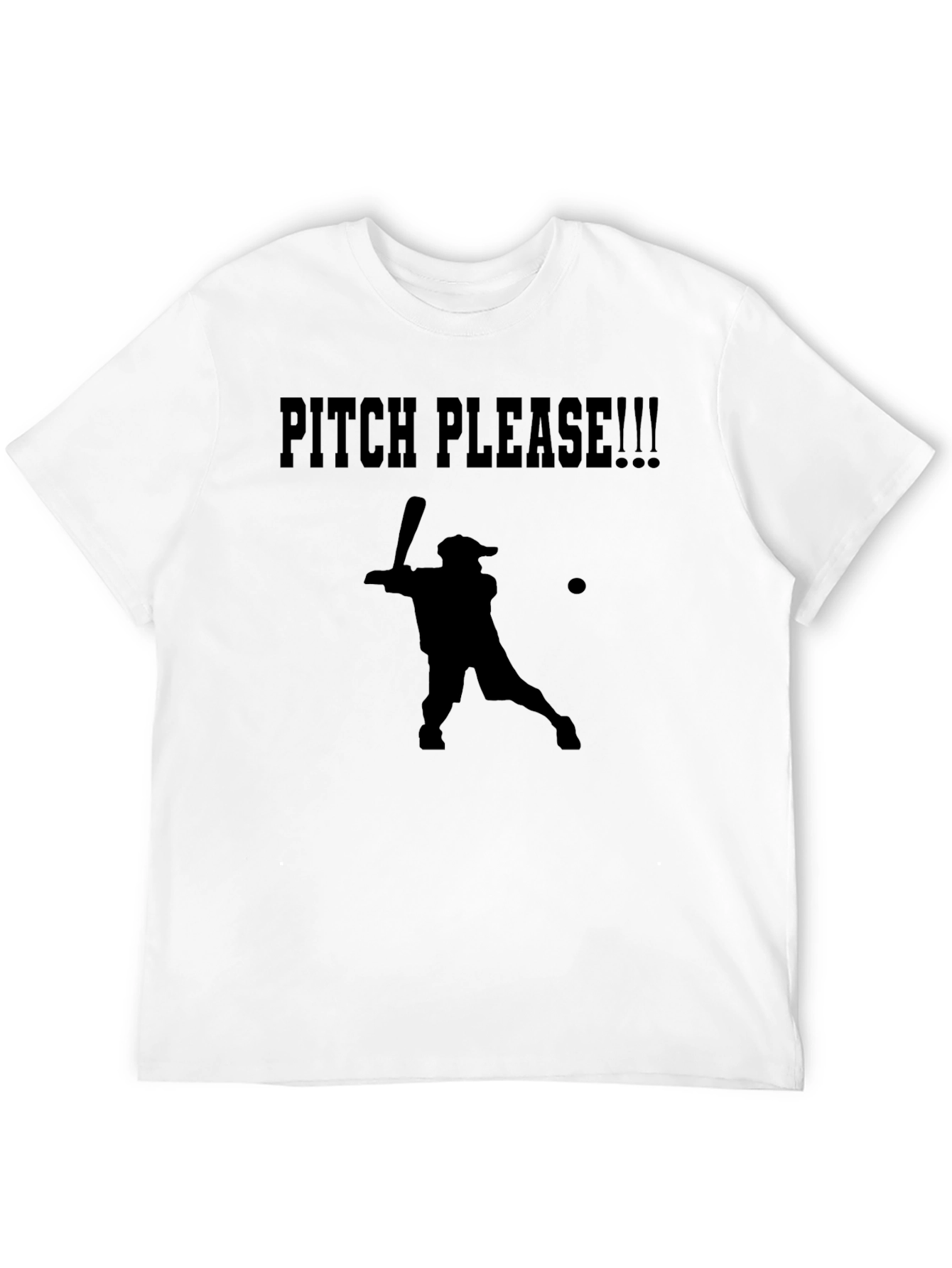 Pitch Please Baseball Graphic T-Shirt