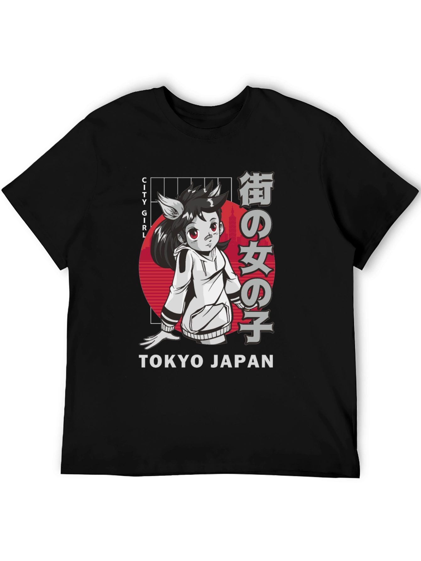 Tokyo City Girl Anime Graphic Tee