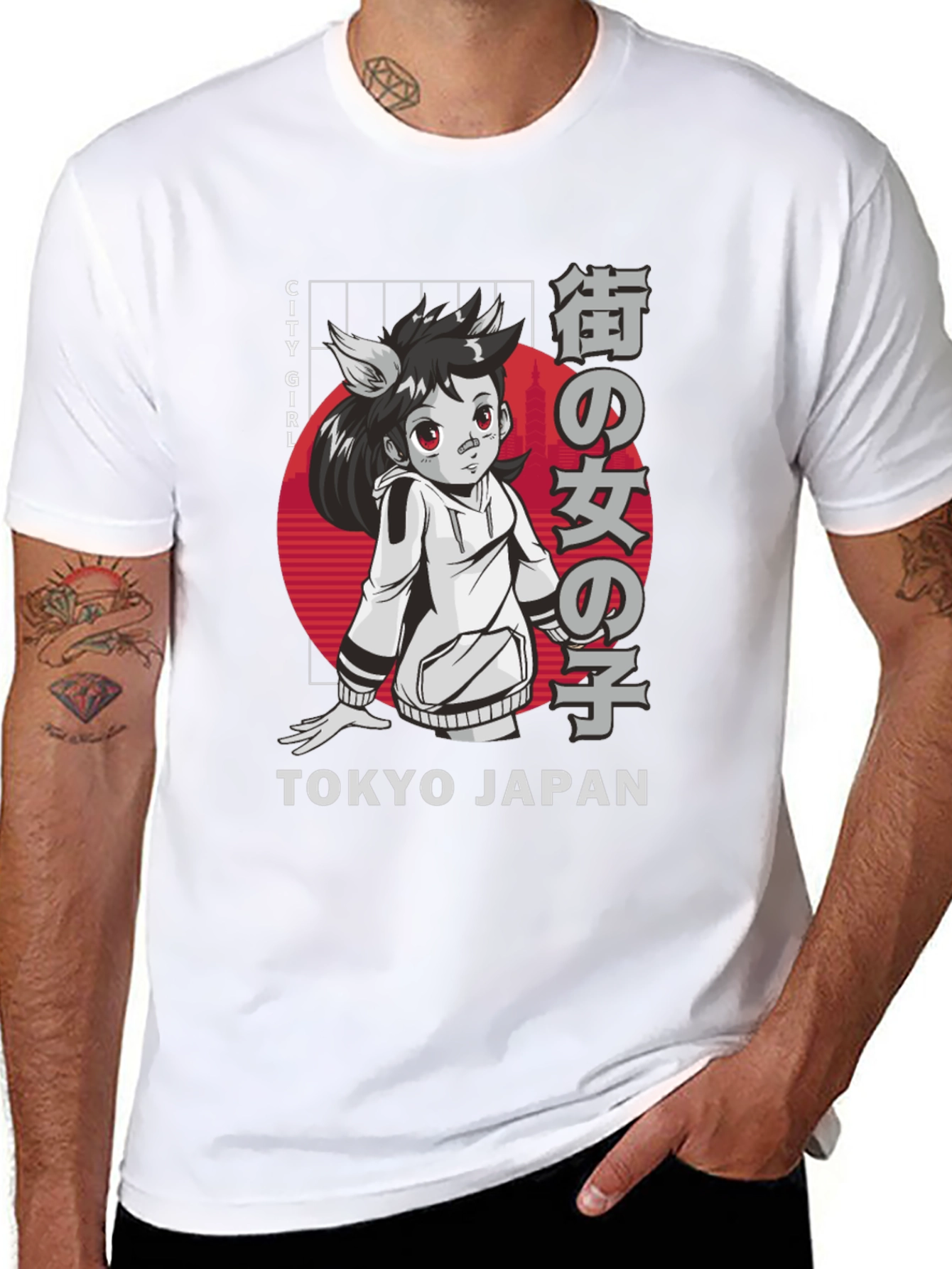 Tokyo City Girl Anime Graphic Tee