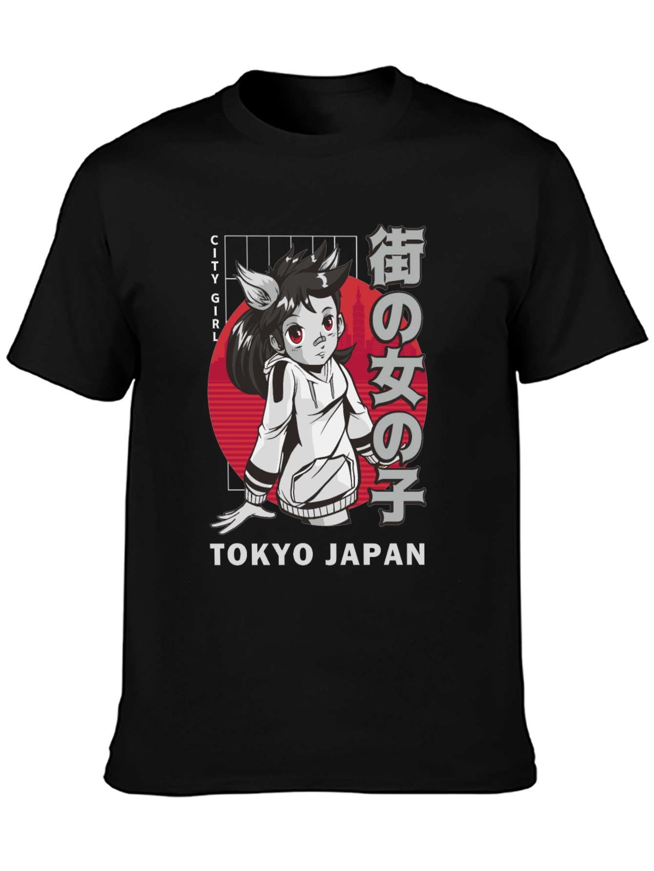 Tokyo City Girl Anime Graphic Tee