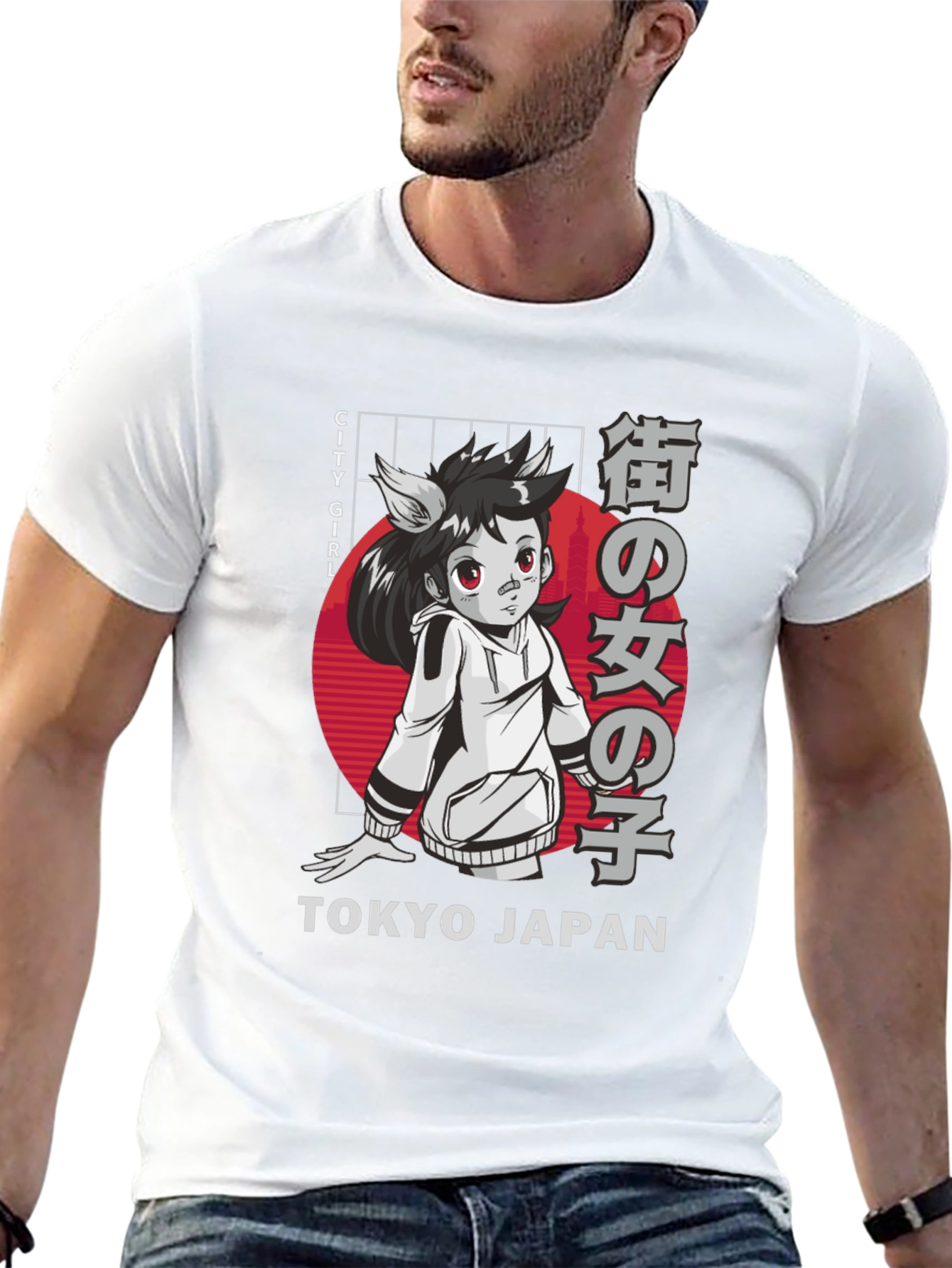 Tokyo City Girl Anime Graphic Tee