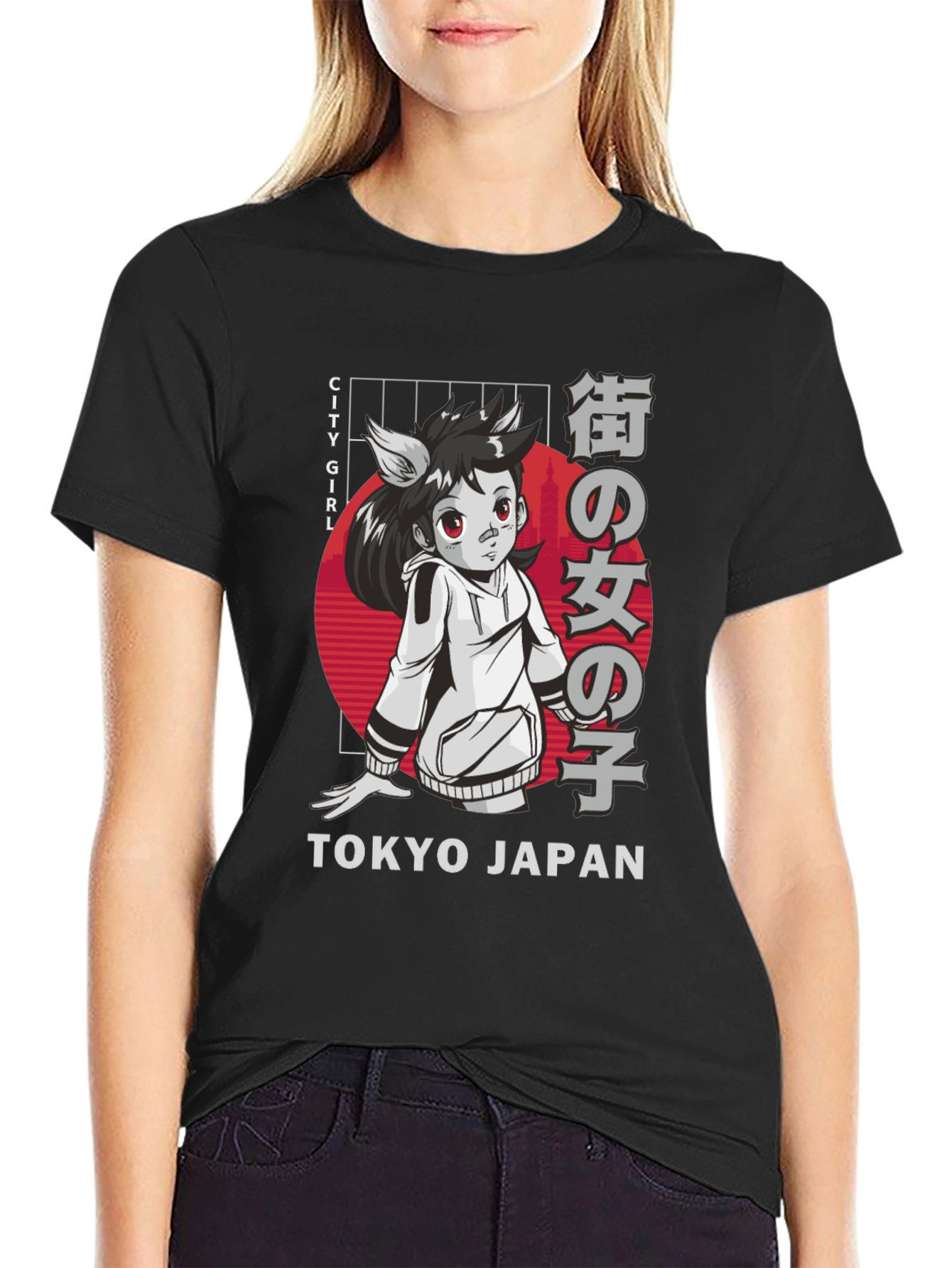 Tokyo City Girl Anime Graphic Tee