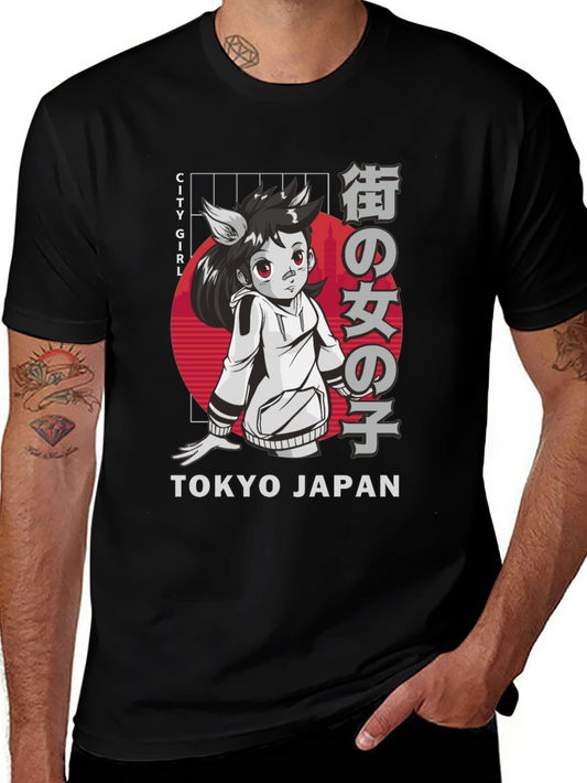 Tokyo City Girl Anime Graphic Tee