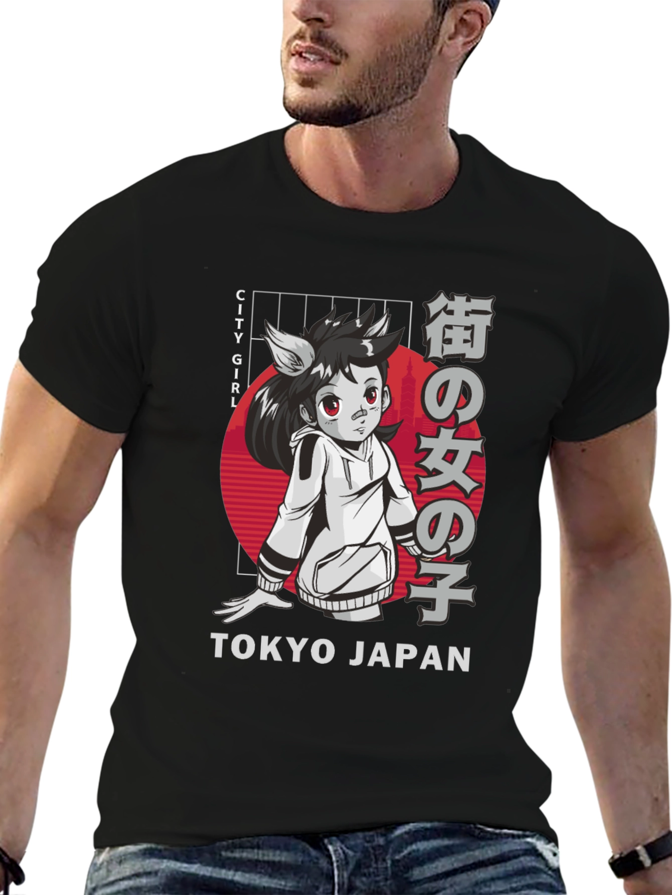 Tokyo City Girl Anime Graphic Tee