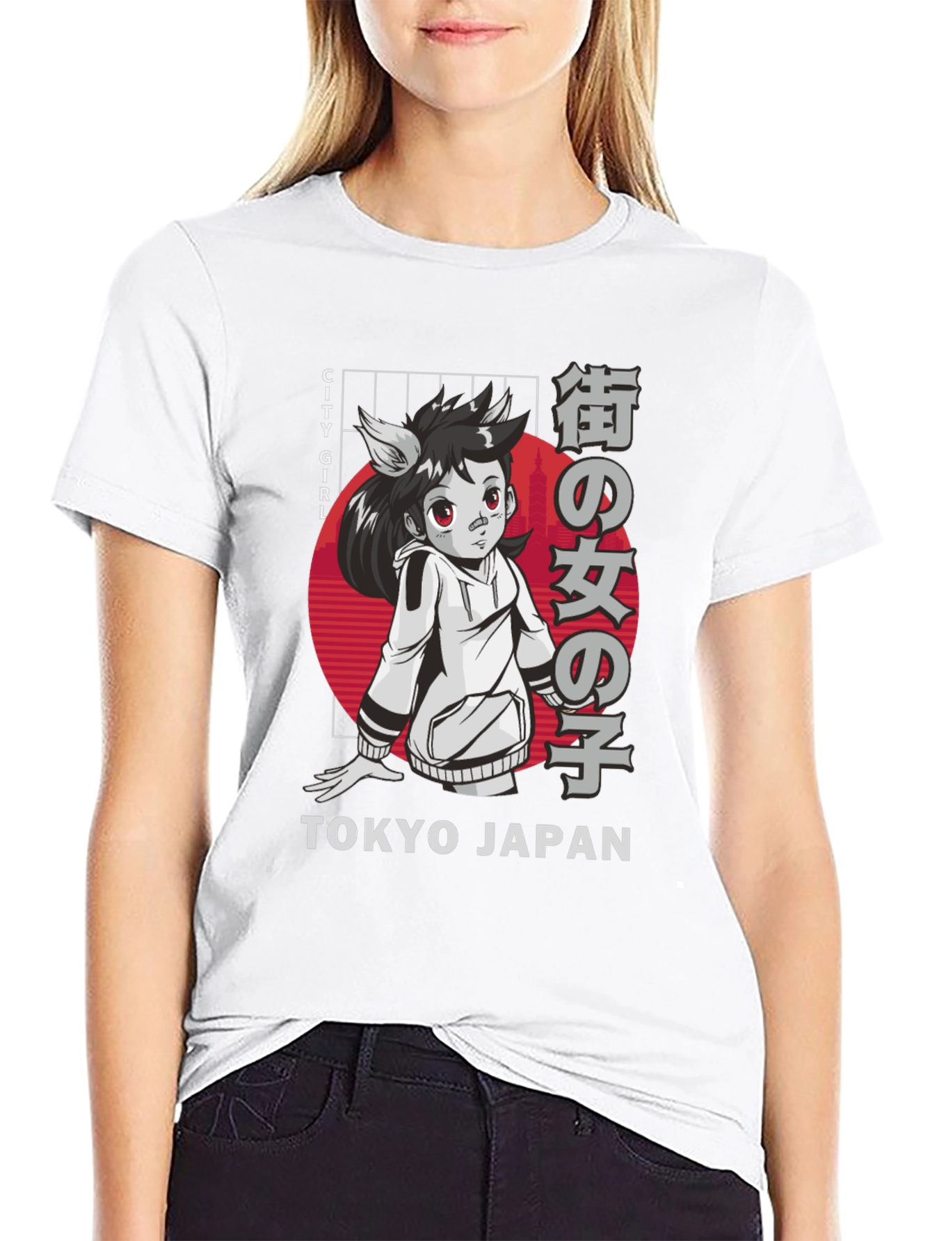 Tokyo City Girl Anime Graphic Tee