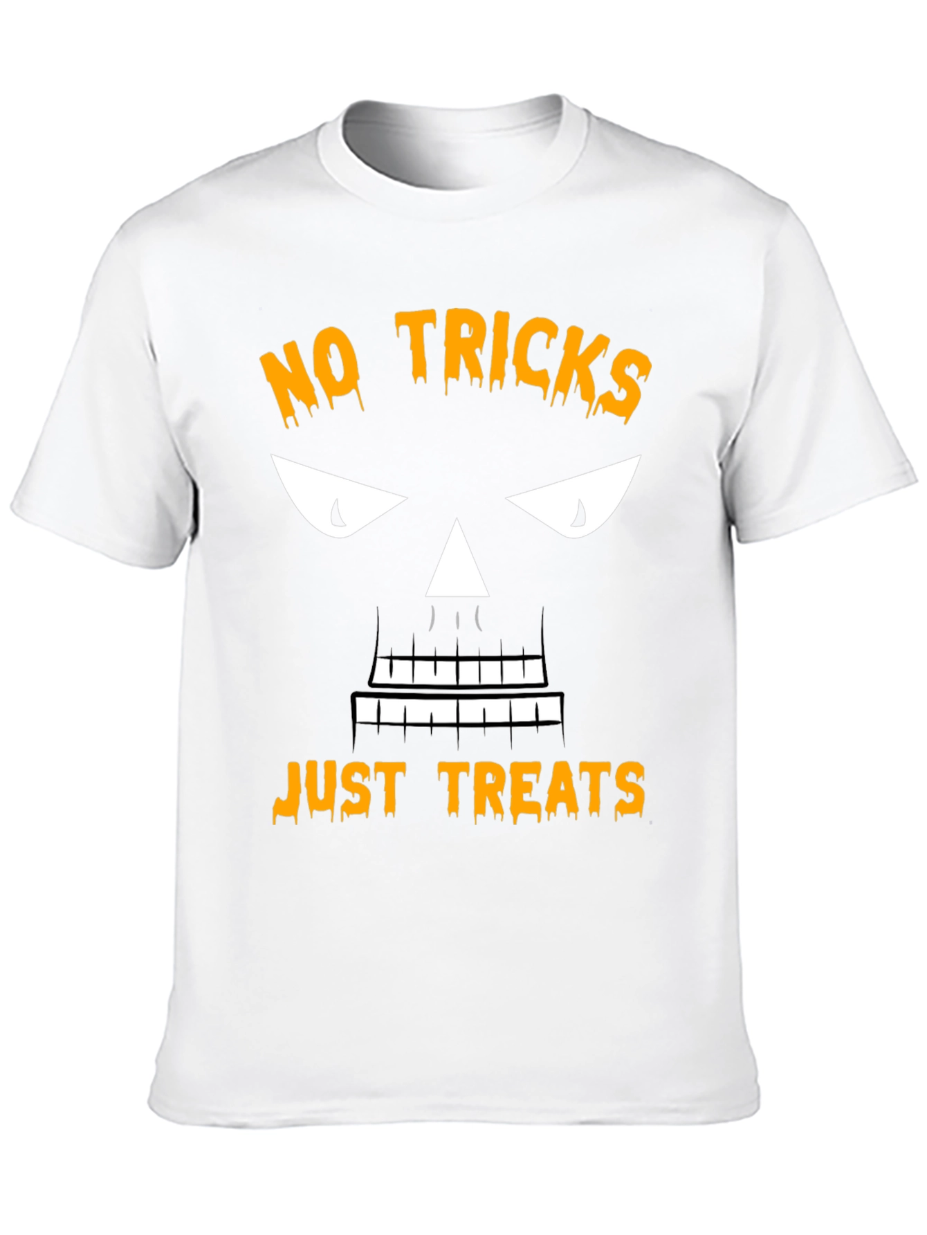Halloween No Tricks Just Treats Black T-Shirt