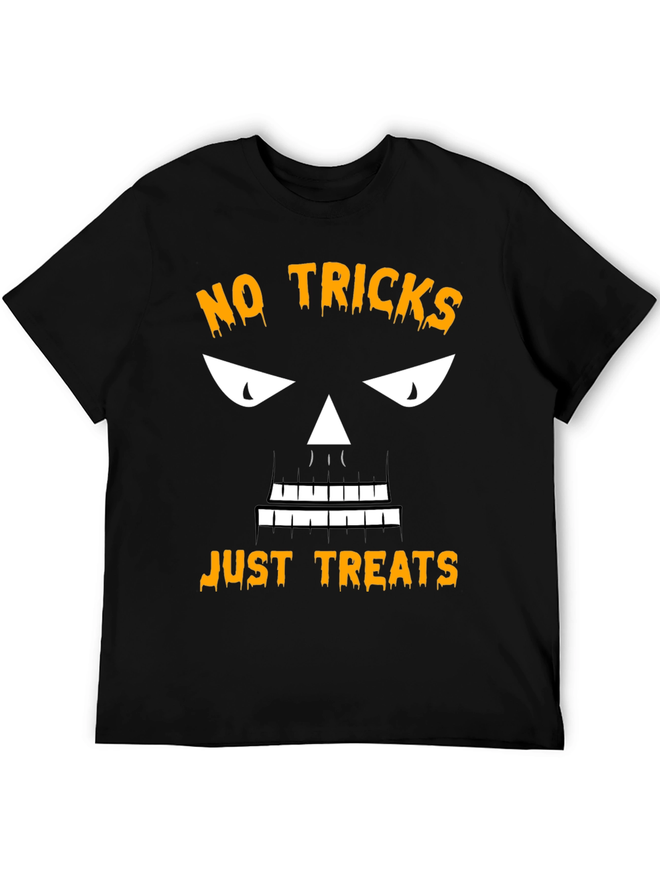 Halloween No Tricks Just Treats Black T-Shirt