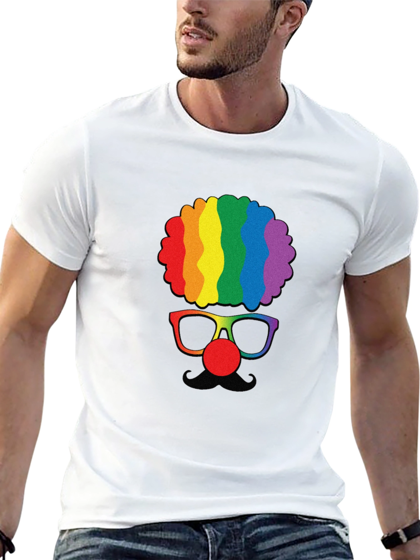 Rainbow Clown Graphic Tee