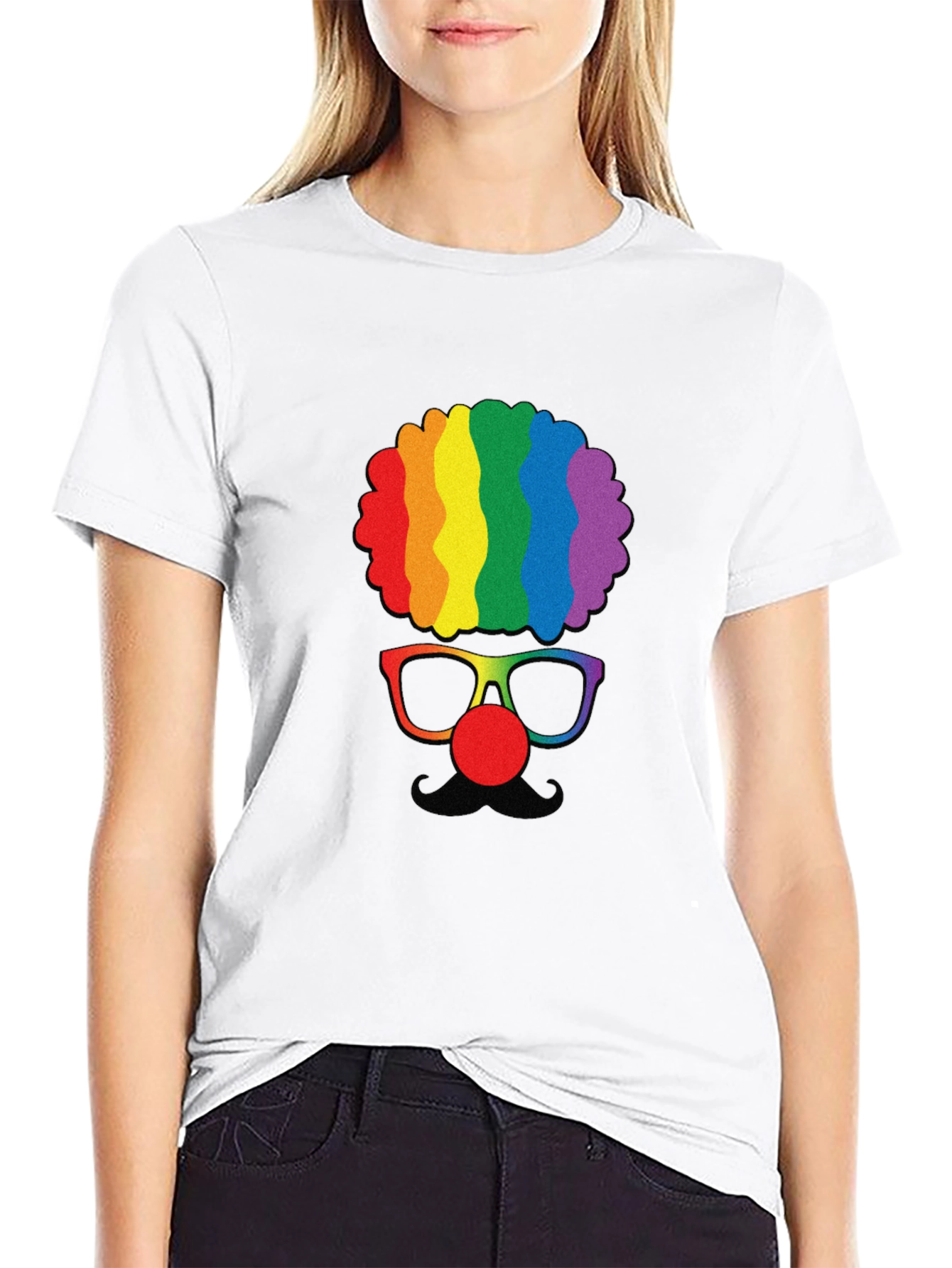 Rainbow Clown Graphic Tee
