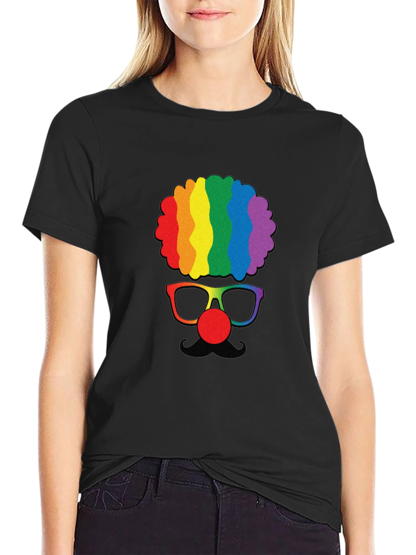 Rainbow Clown Graphic Tee