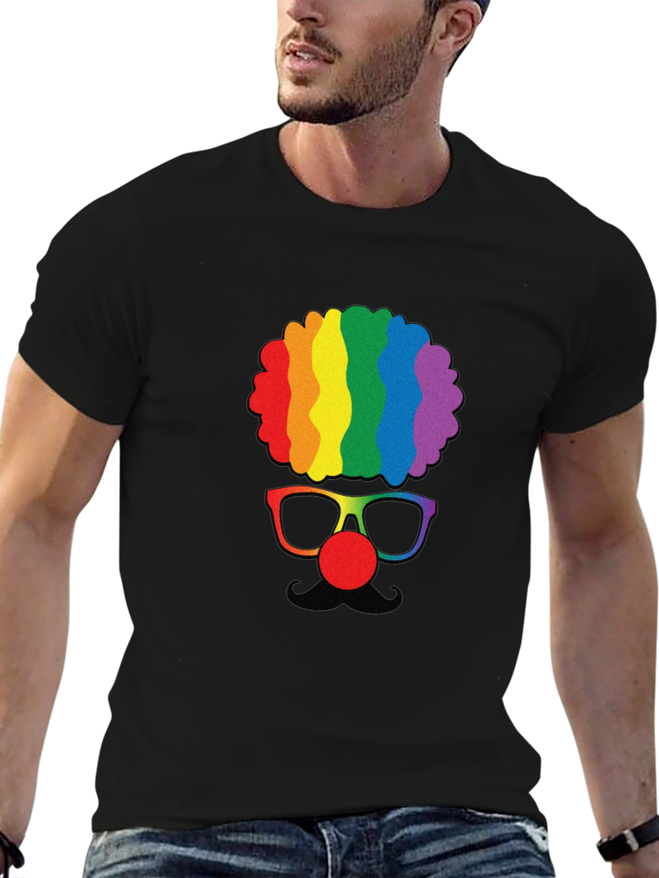 Rainbow Clown Graphic Tee